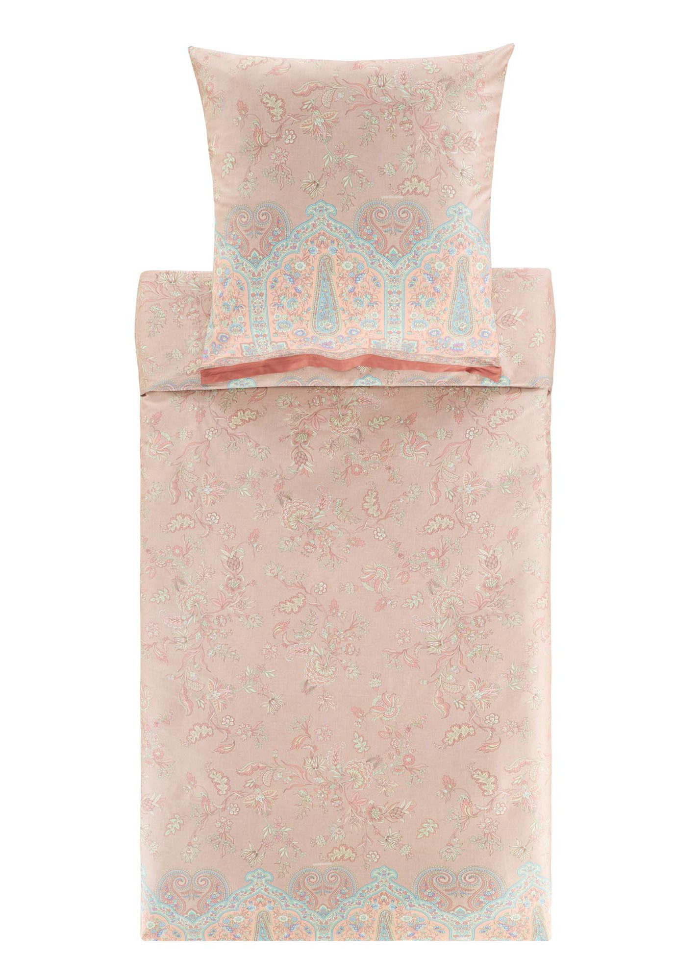 Bassetti Bettwäsche Bassetti Satin Bettwäsche INDIAN ROSES, 41 Elfenbein, B günstig online kaufen