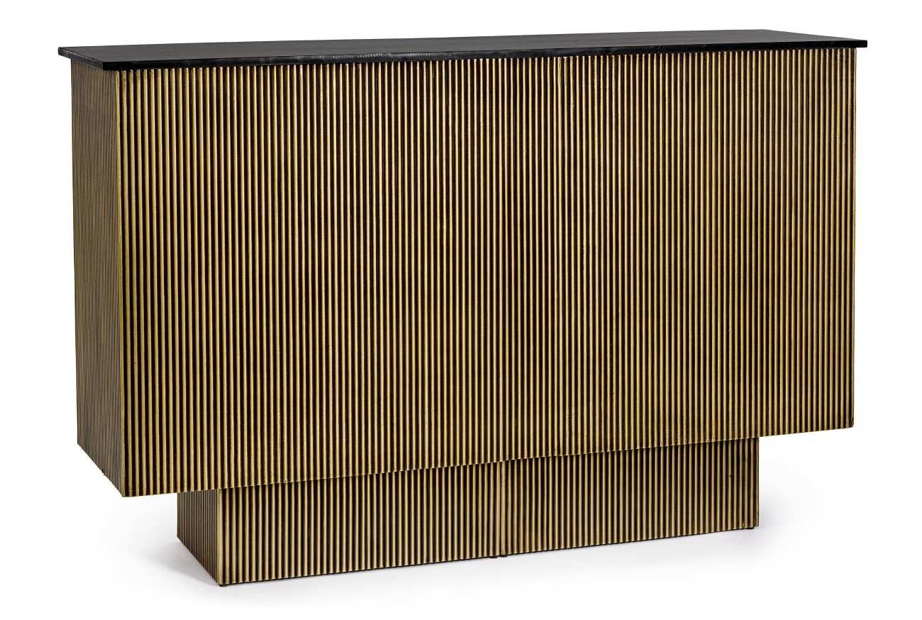 Feeling4Home Barschrank Virat aus Mangoholz, 160 cm