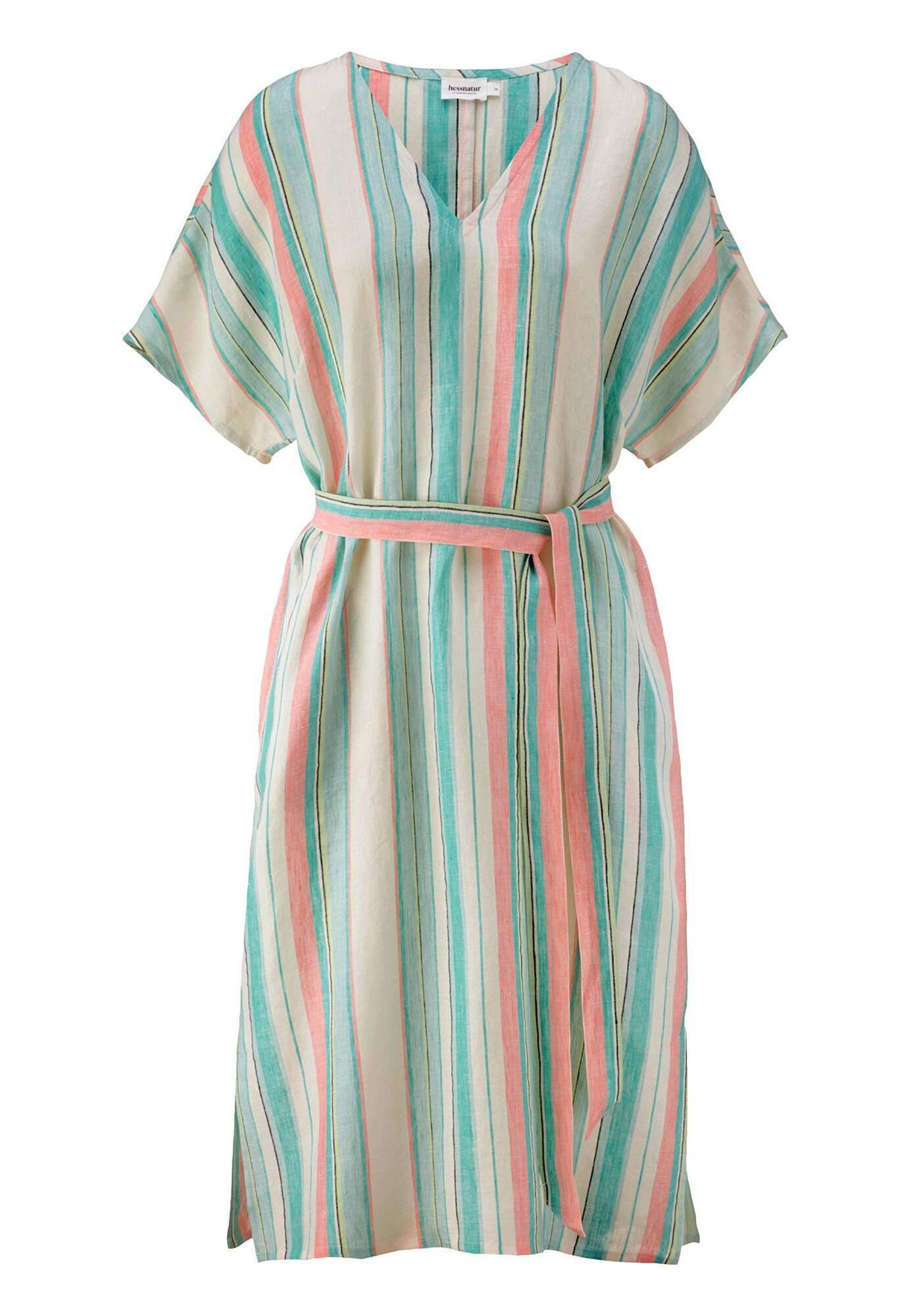 Hessnatur A-Linien-Kleid Relaxed aus reinem Leinen (1-tlg)