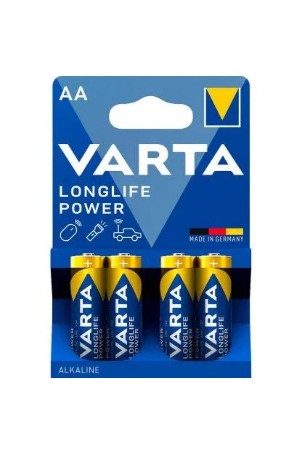 VARTA 4 VARTA Batterien LONGLIFE Batterie, 1,5 V (1,5V V, 4 St), Power Mignon AA