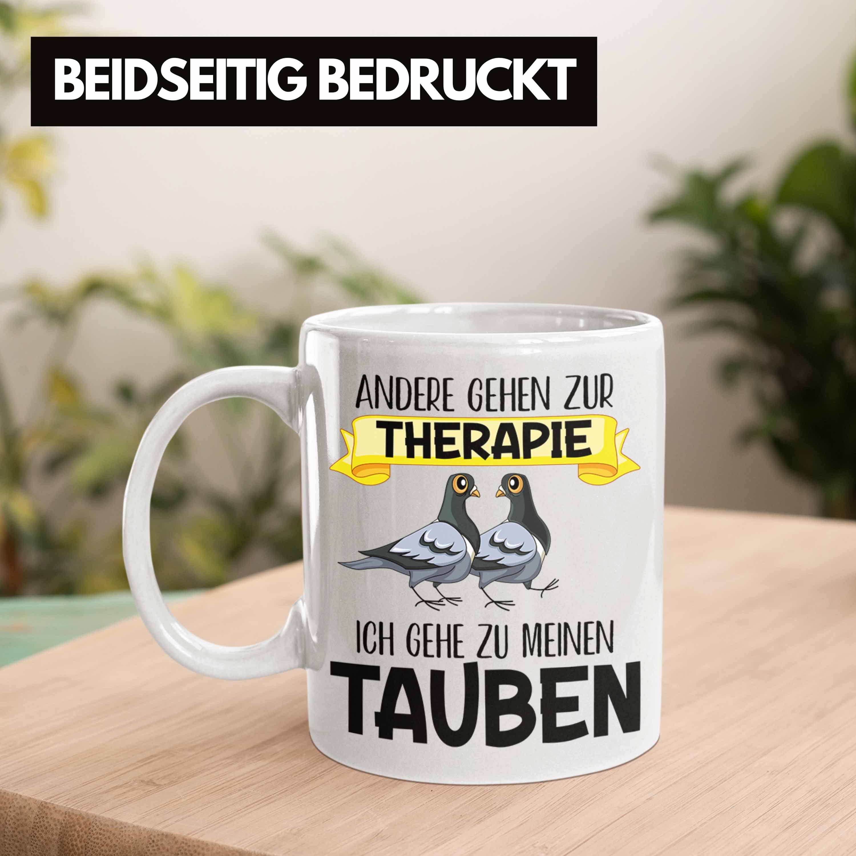 Trendation Tasse Zaubenzucht Taubenflüsterer Trendation Taubenliebhaber Becher Spruch Tauben Lustiger Tasse Zubehör Weiss Geschenk - Taubenzüchter