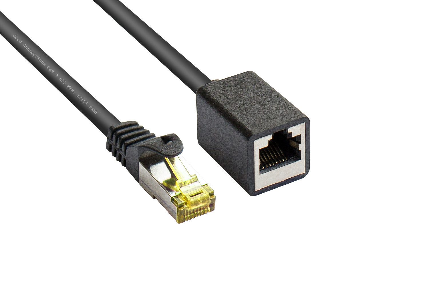 GOOD CONNECTIONS Patchkabel Ethernet Netzwerkkabel, RJ45 Buchse gerade, RJ45 Stecker gerade (200 cm)