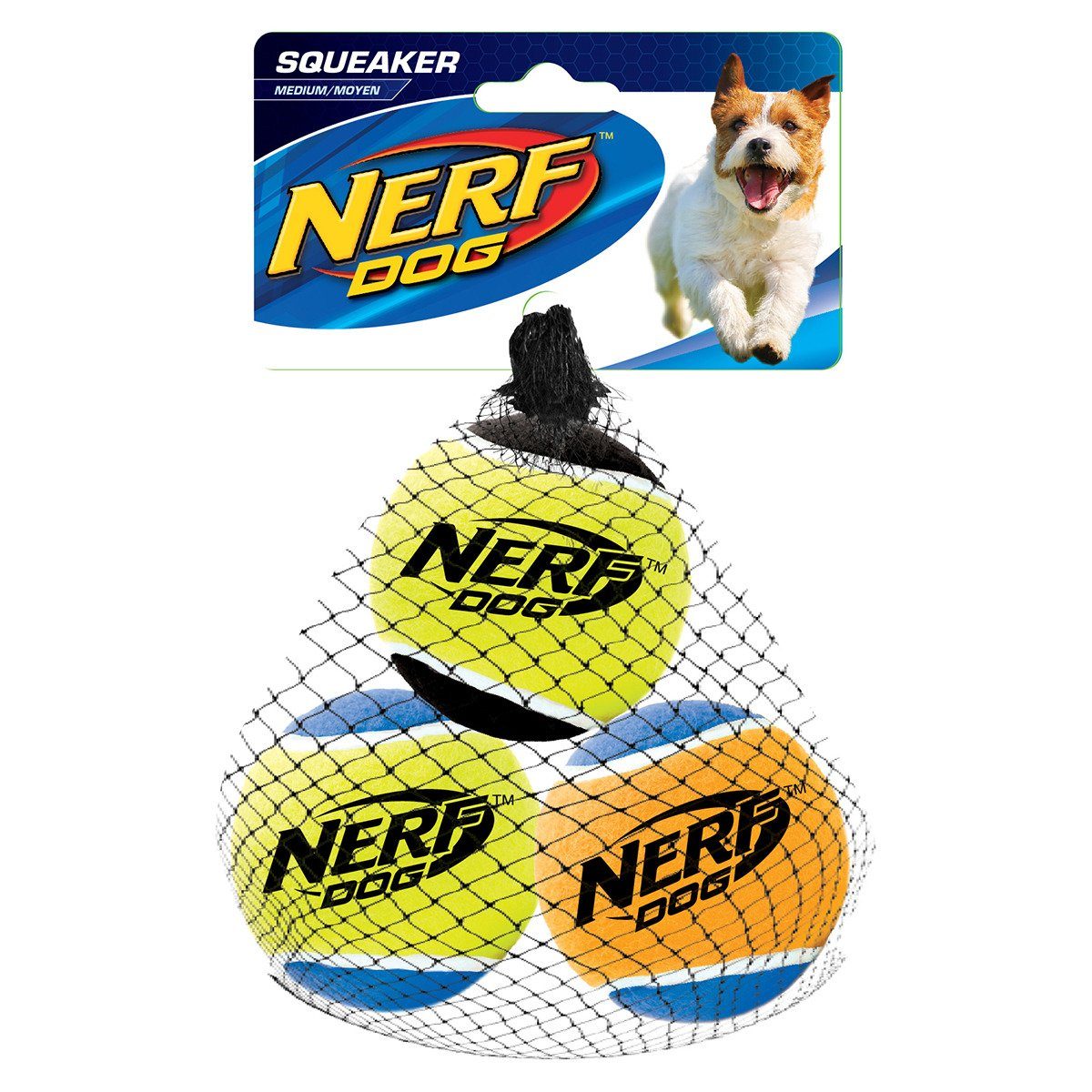 Nerf Dog Spielball Tennisbälle mit Quietscher