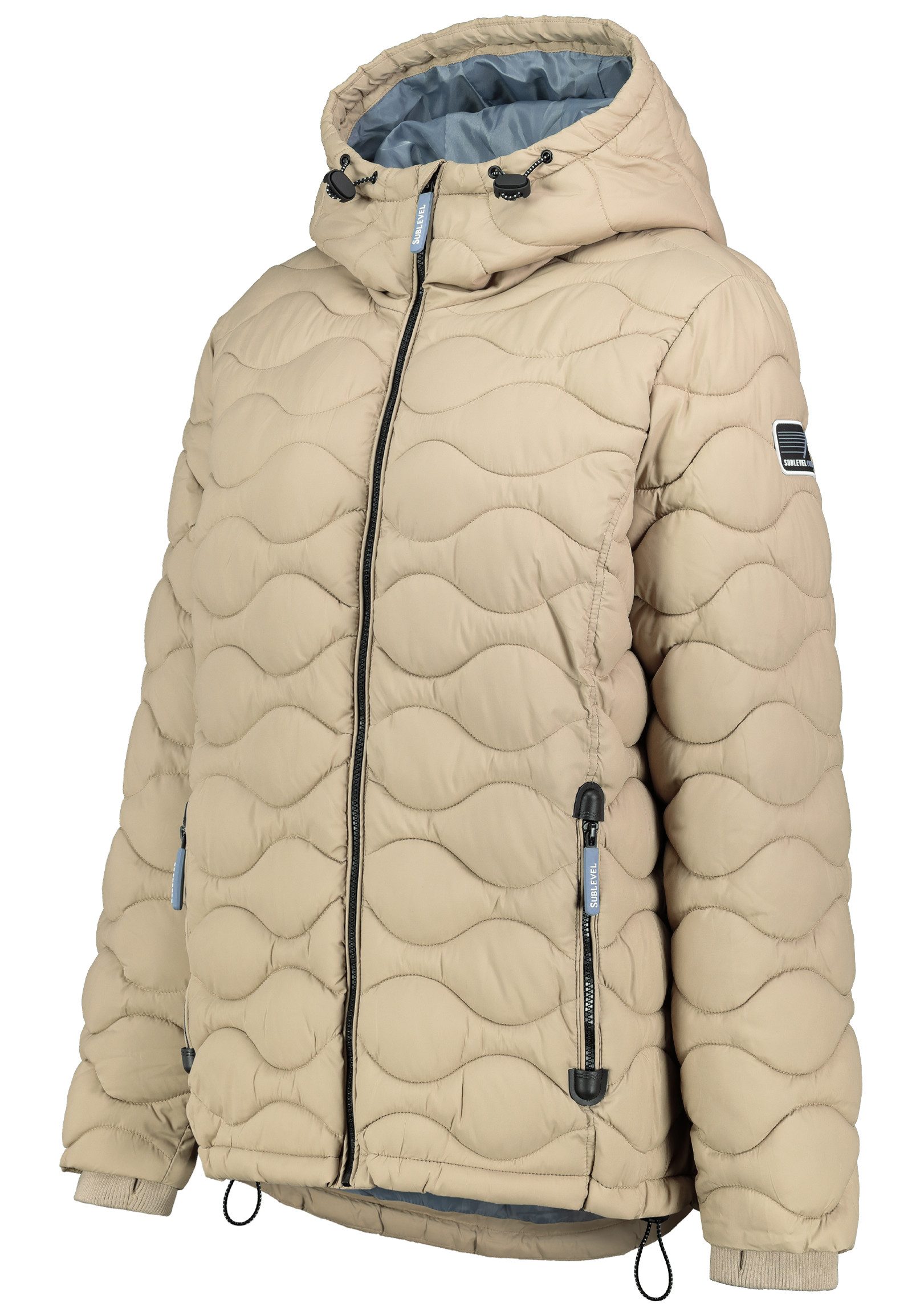 SUBLEVEL Steppjacke Damen mit Kapuze gefütterte günstig online kaufen