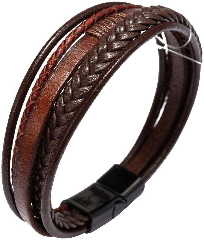 Firetti Lederarmband Schmuck Geschenk Armschmuck Armkette, Made in Germany