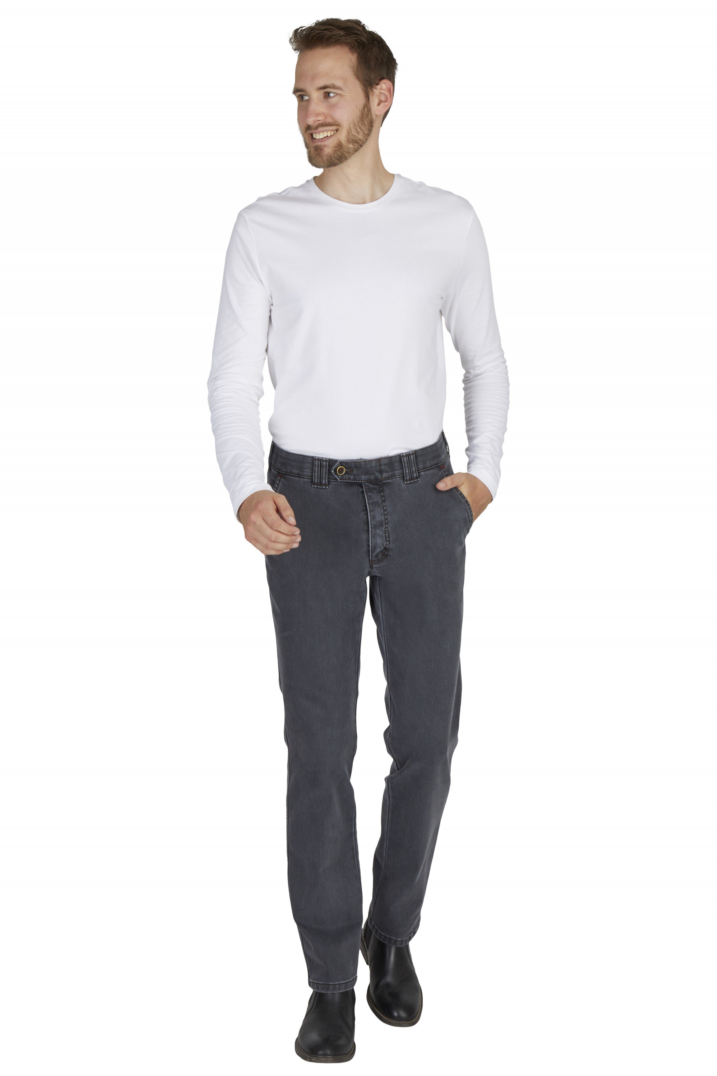 Hinrichs Club of Comfort Bequeme Jeans GARVEY 6822 mit elastischem Bund grau