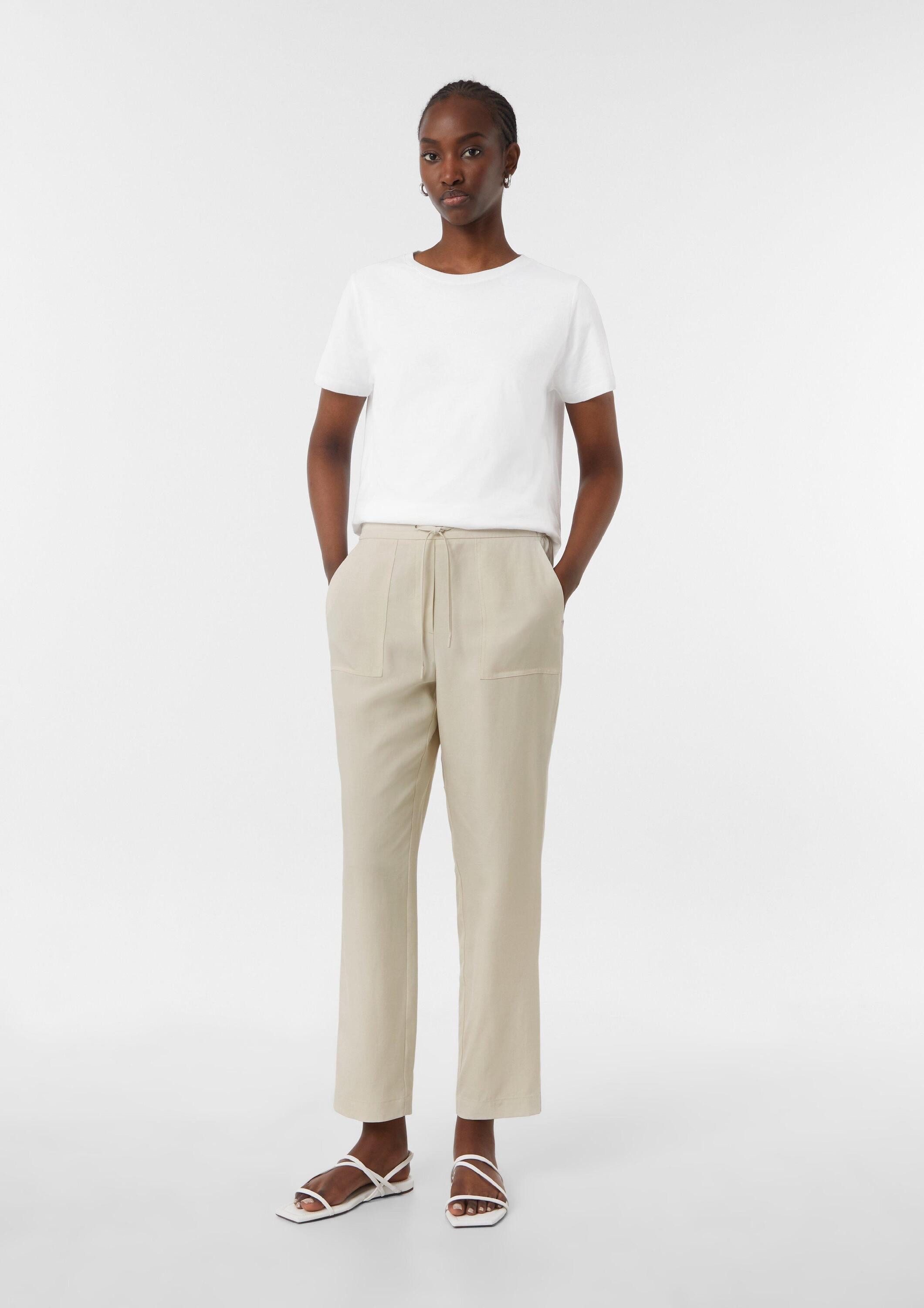 comma Chinos Hose Jogpants mit aufgesetzten Taschen