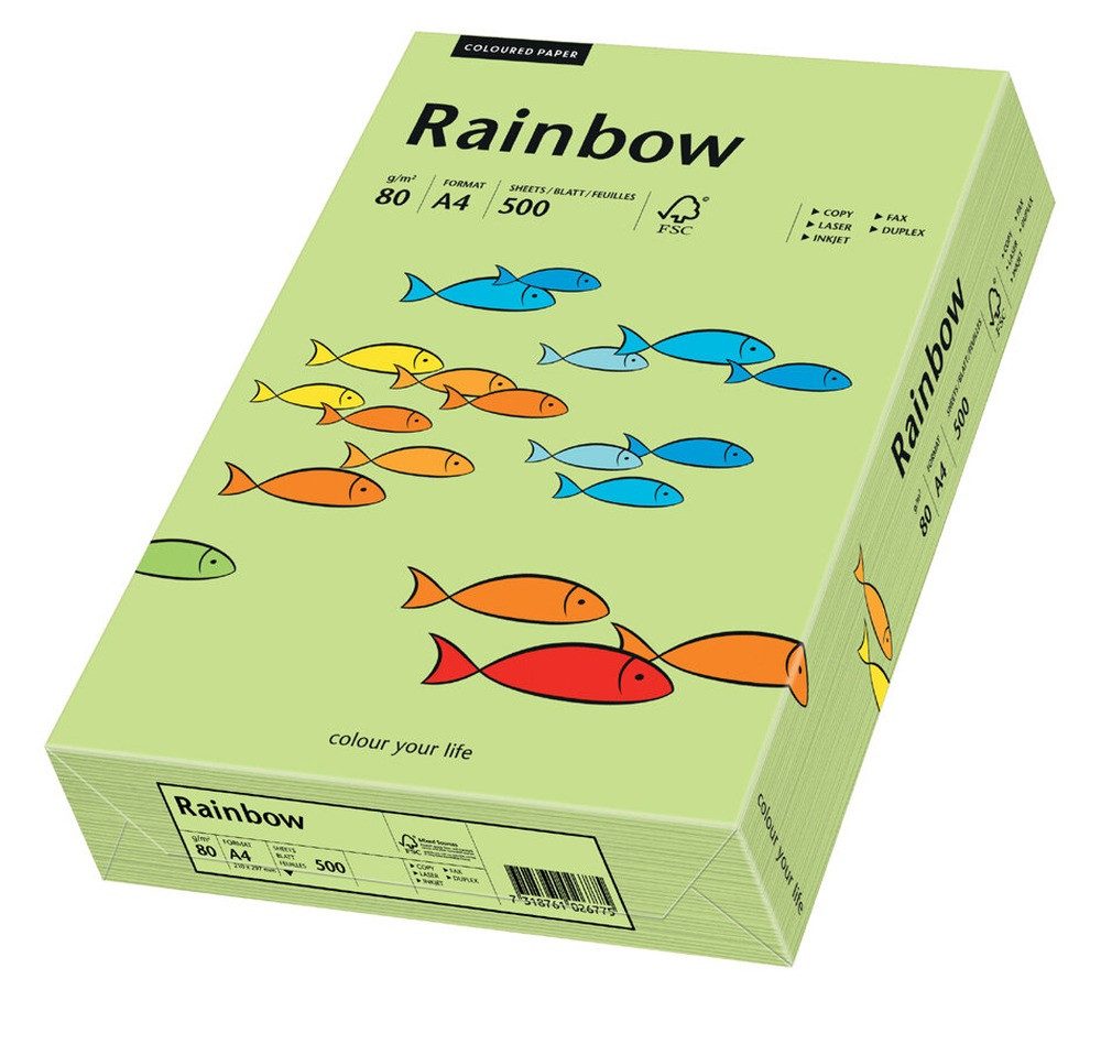 PAPYRUS Drucker- und Kopierpapier PAPYRUS Multifunktionspapier Rainbow A4 80 g/qm