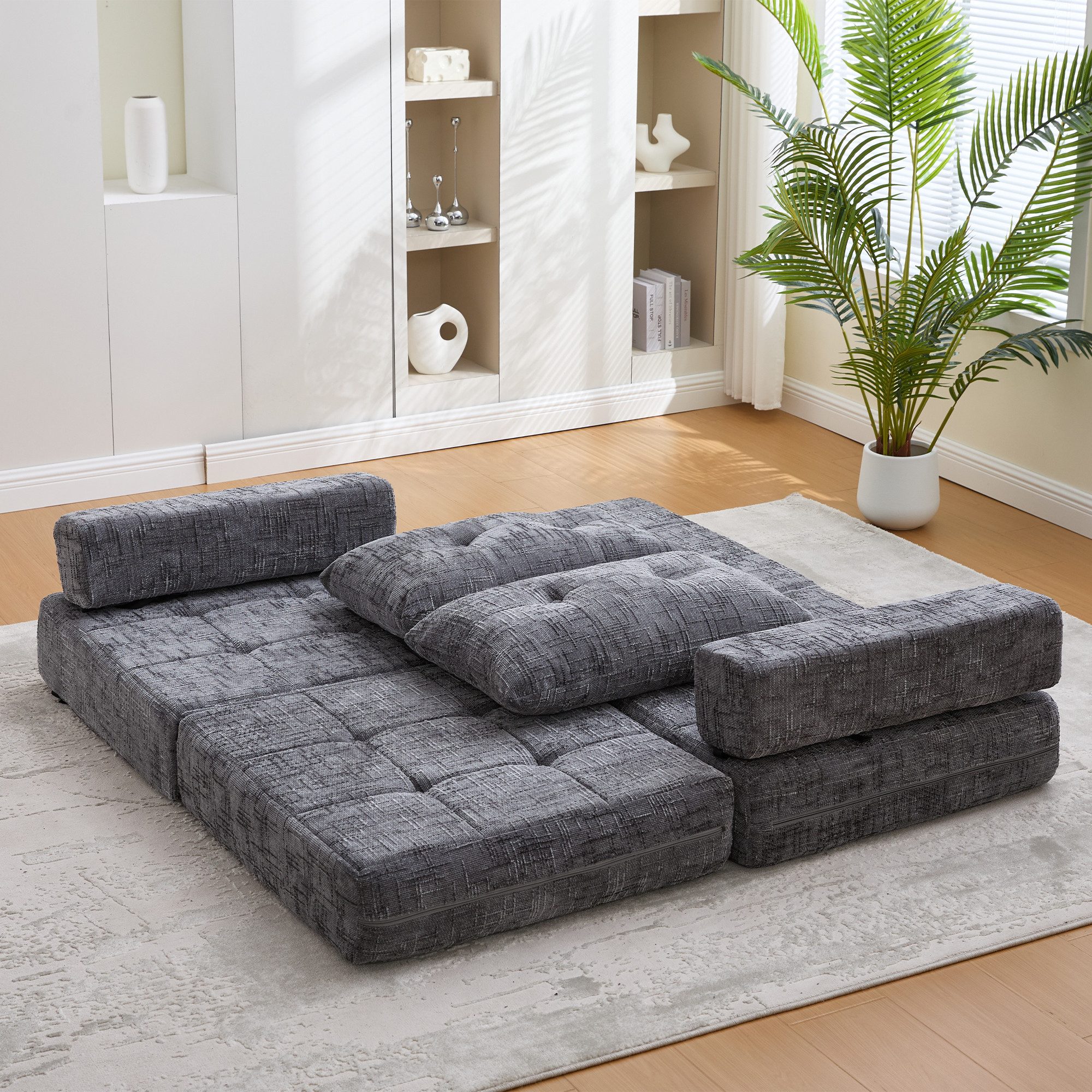 Fanttik Sofa Schlafsofa Klappsofa mit Kissen & Rückenlehne, tragbar, Schlaf günstig online kaufen