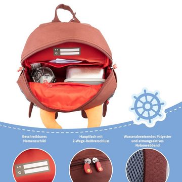 Skandika Kinderrucksack Sorgenfresser-Rucksack, für Kinder mit großer Tasche, reflektierend