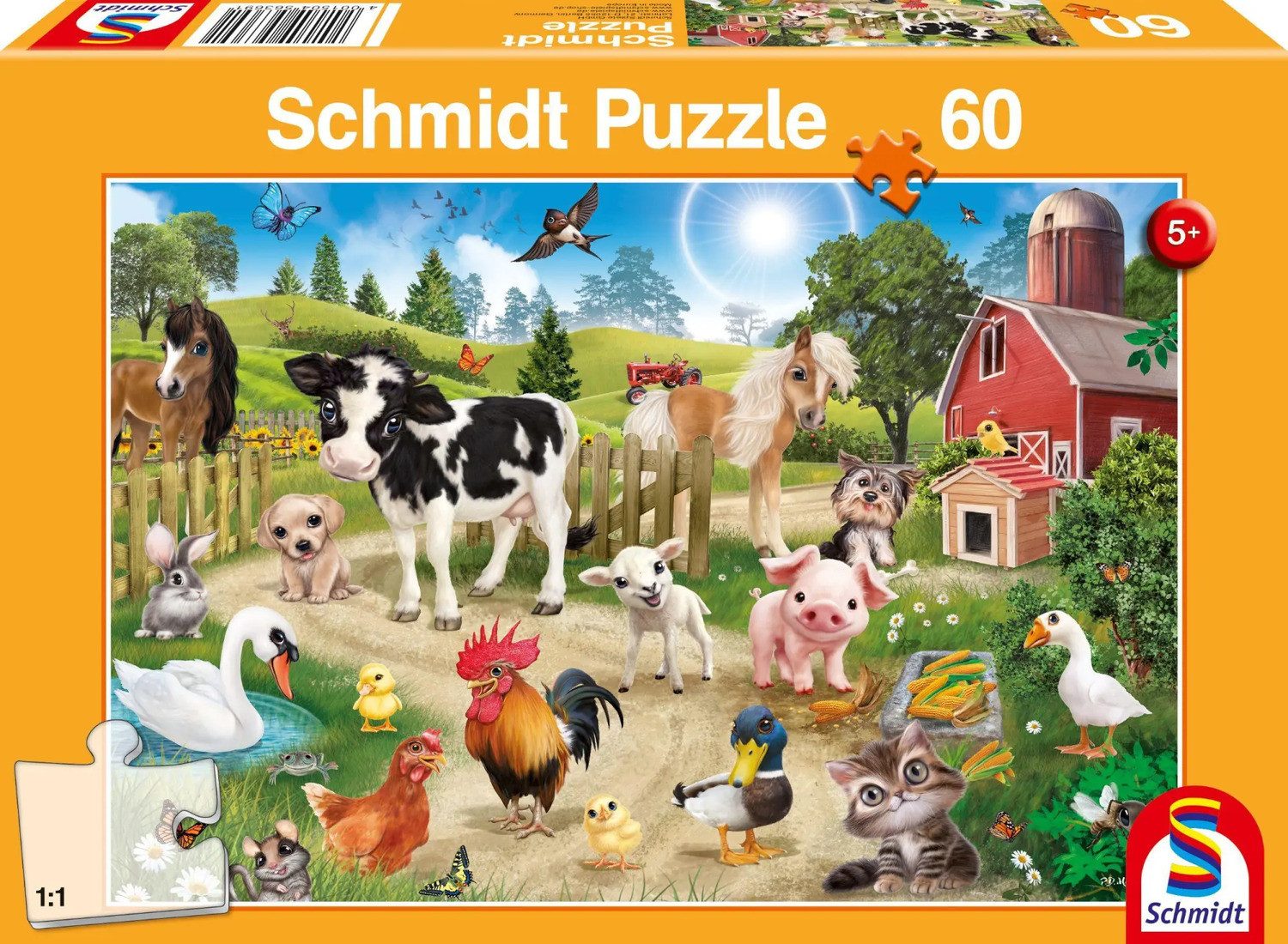 Schmidt Spiele Puzzle Animal Club, Bauernhoftiere. günstig online kaufen