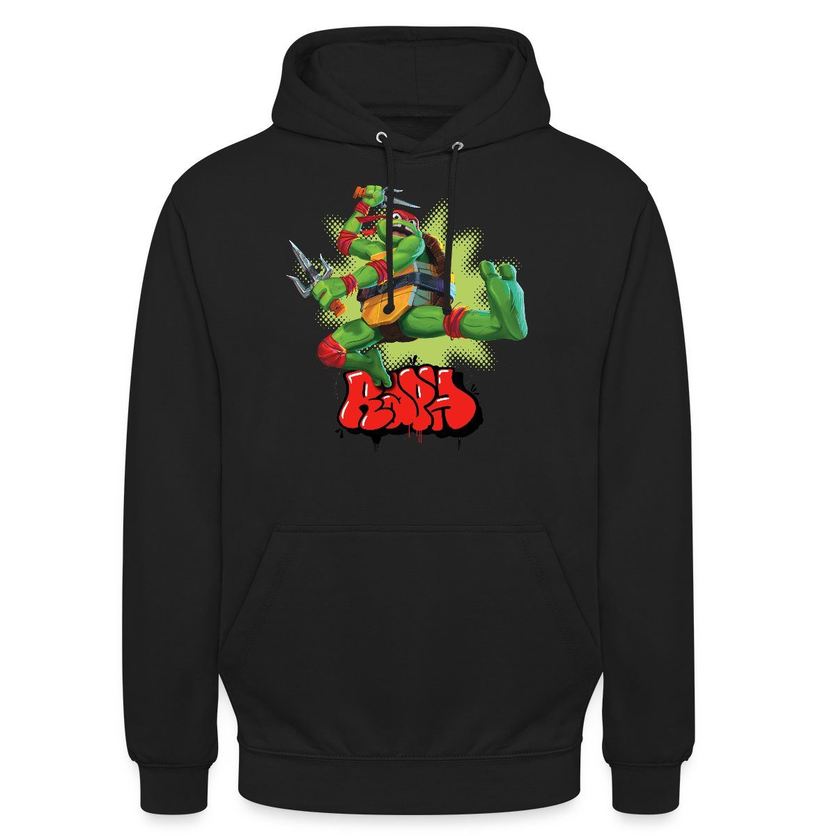 Hoodie TMNT Mutant Mayhem Mit Turtle Raph Unisex Hoodie