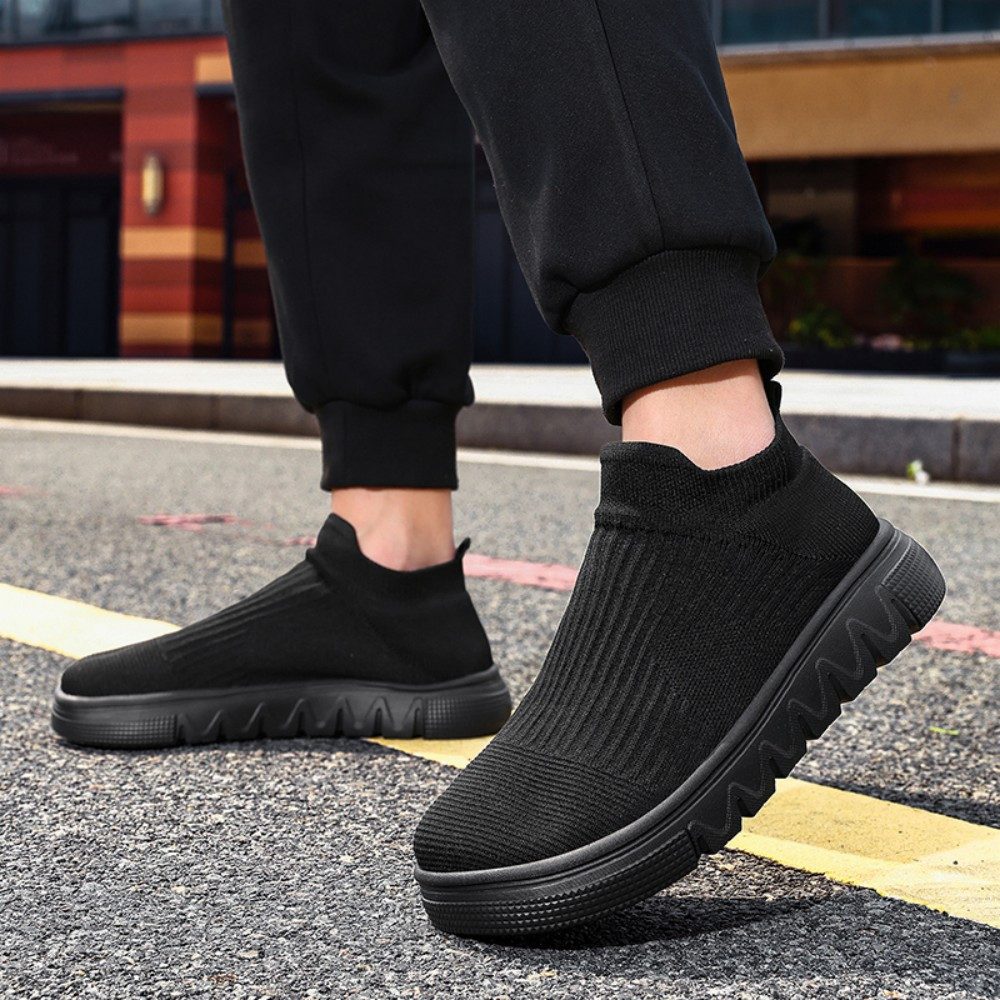 HUSK'SWARE Barfußschuh (atmungsaktive Freizeitschuhe für breite Füße) Paar-Sportschuhe mit Flyknit-Obermaterial, leichte Laufschuhe – Bild 5 von 5
