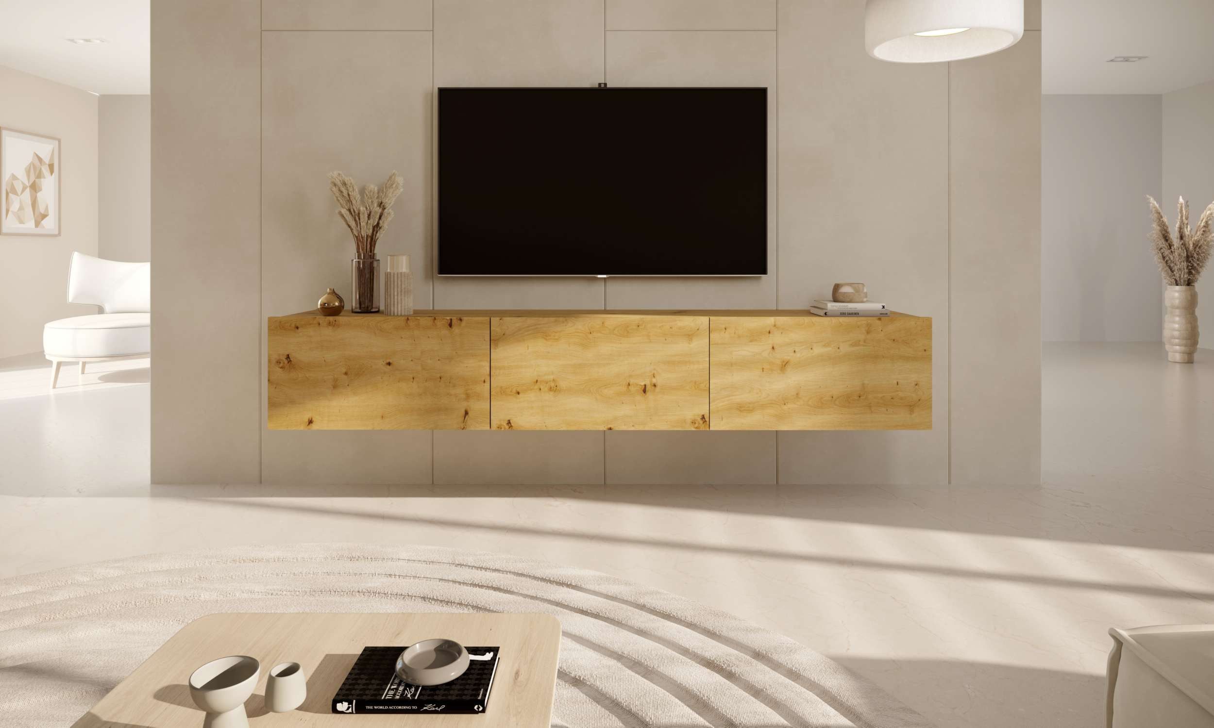 99rooms Lowboard Danna (TV-Kommode, TV-Schrank, Fernsehschrank), Modern Design, mit viel Stauraum, Soft-Close Funktion