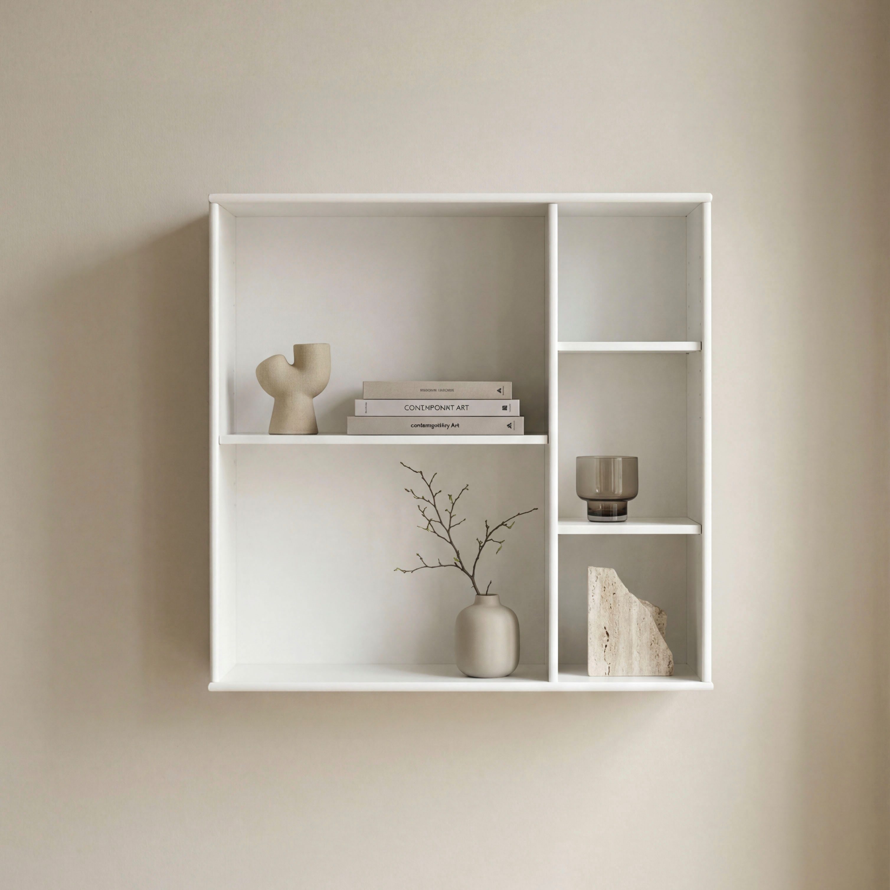 Hammel Furniture Bücherregal Mistral Kubus 028, Hochwertig Hängeregal, Wandregal, 1-tlg., Wandmontage/Freistehend, B:69 cm, T:27 cm. anpassungsbar Designmöbel