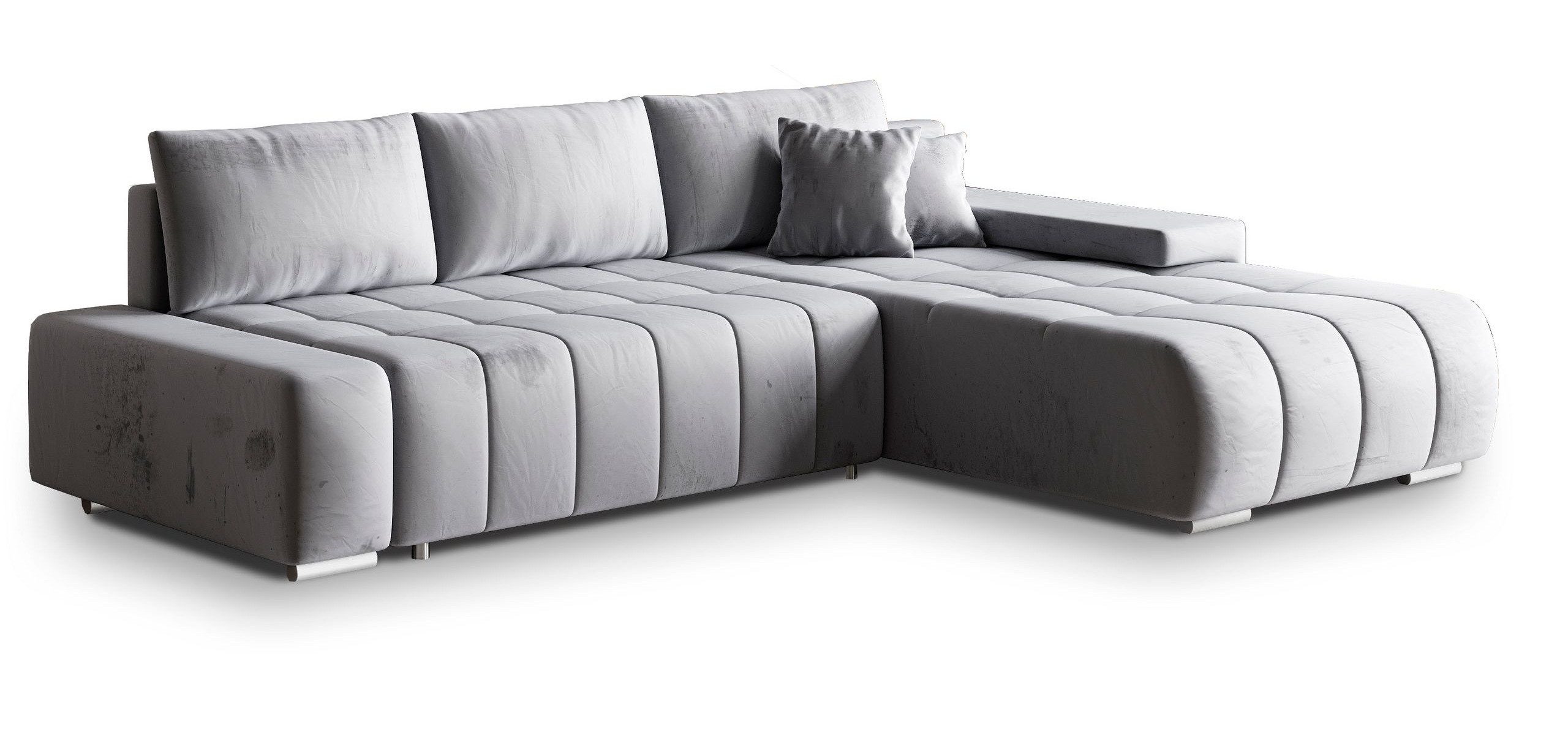 Masseno Ecksofa ALESE mit Schlaffunktion L-Form, Sofa mit Bettkasten günstig online kaufen