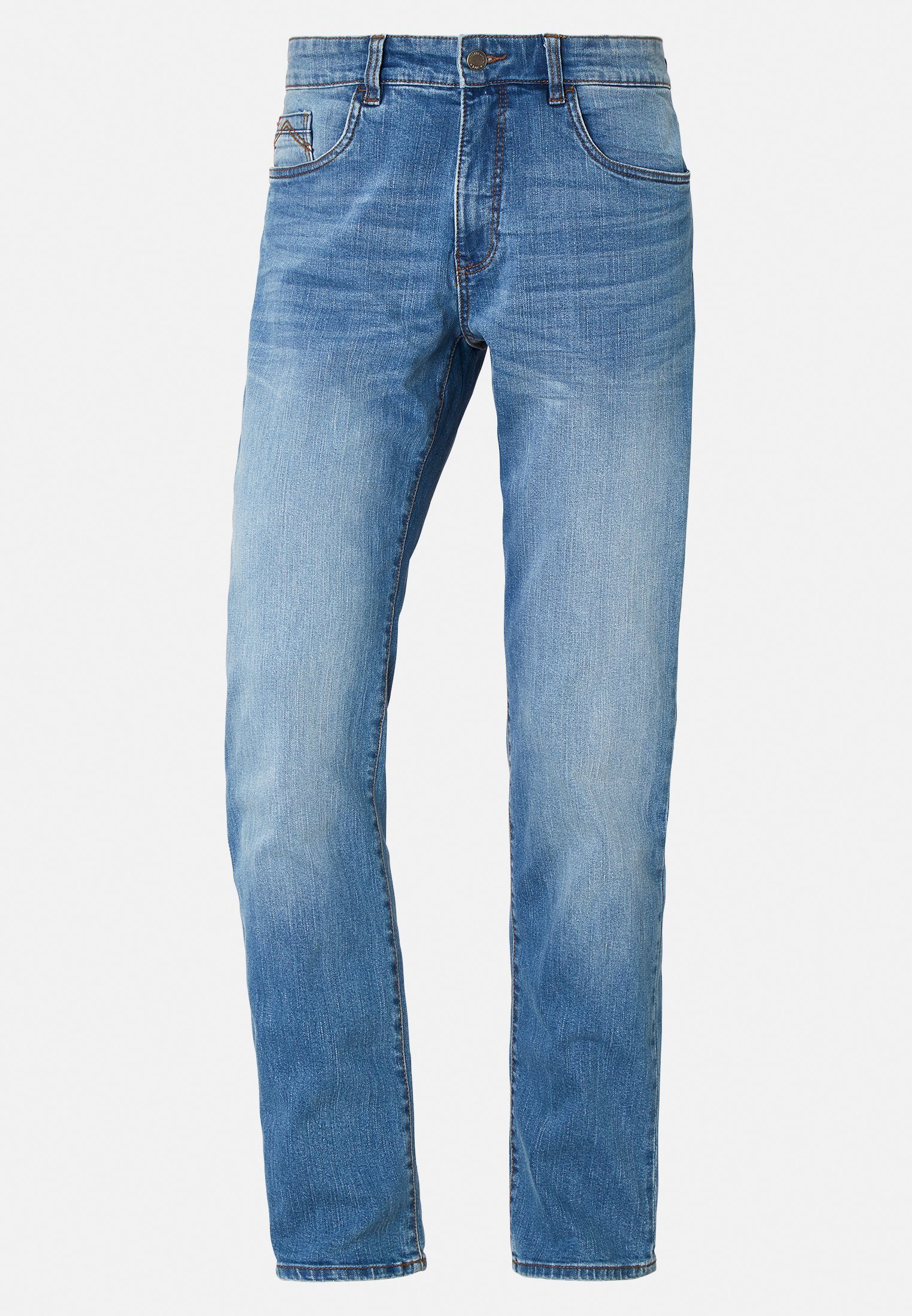 Modern-Fit medium Jeans mit stone used Denim Stretchanteil Redpoint 5-Pocket-Jeans Barrie