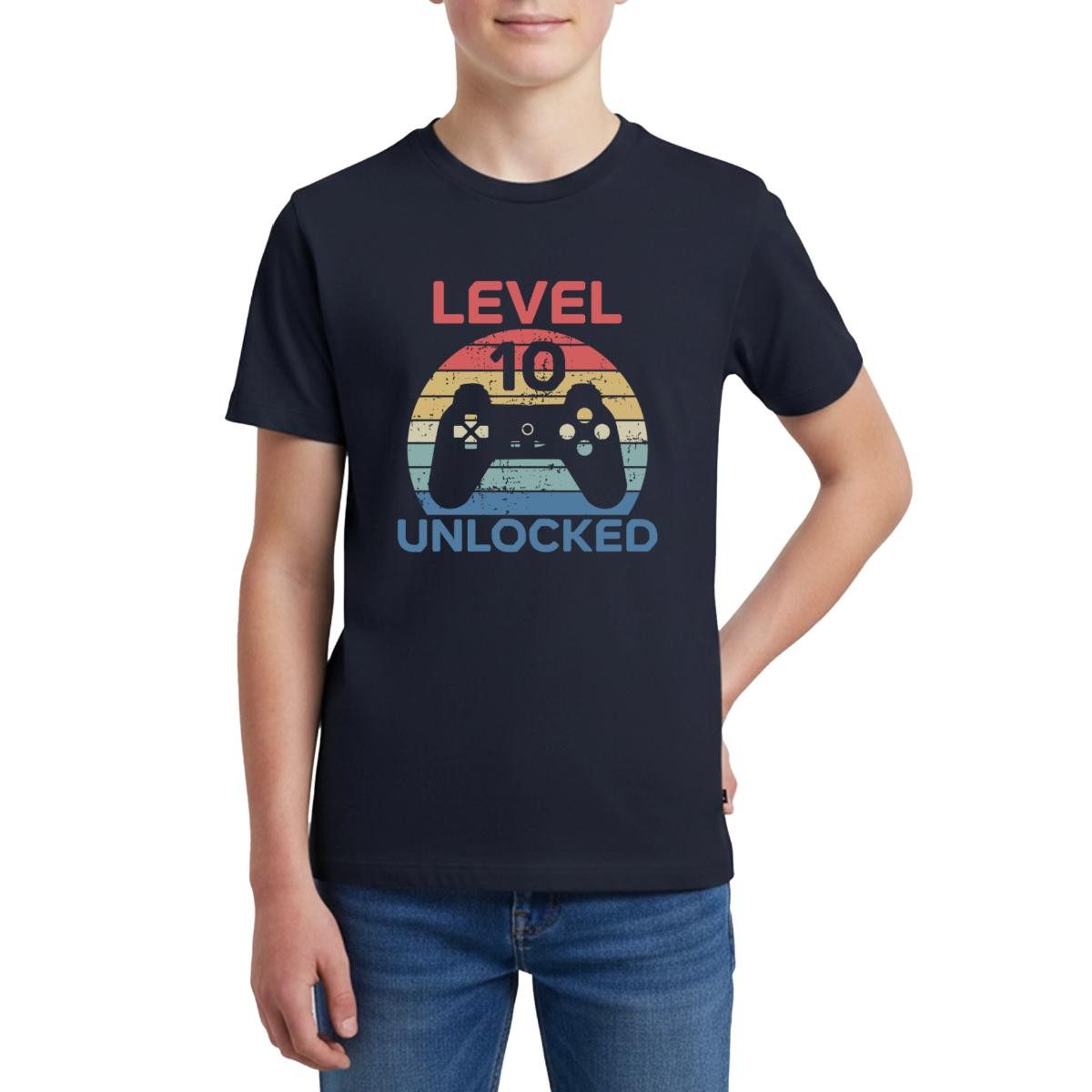 T-Shirt Level 10 Unlocked 10. Geburtstag Teenager Premium T-Shirt