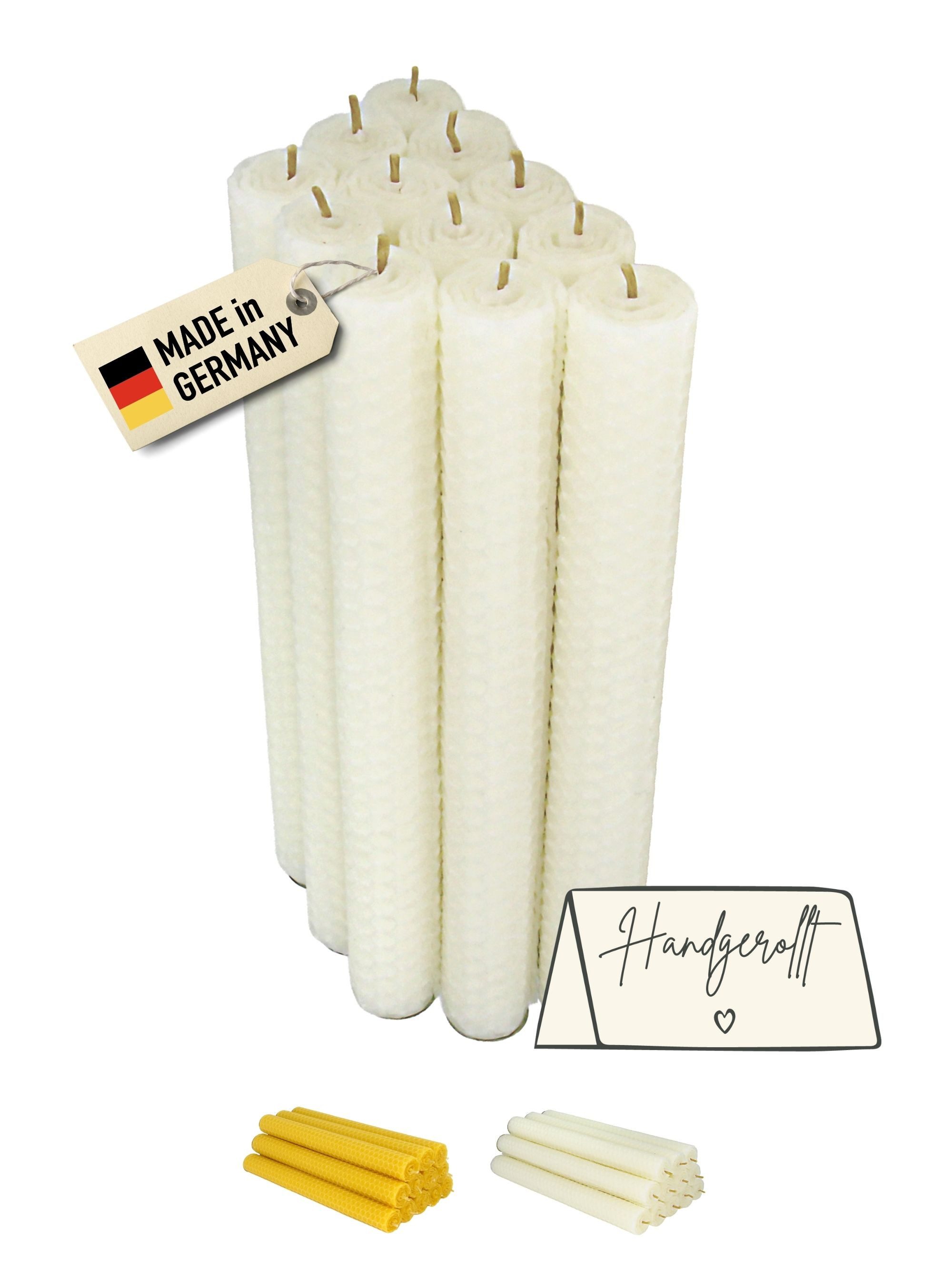 Wachsmann Bienenprodukte Bienenwachskerze Stabkerzen (Set, 12 Kerzen), 100 günstig online kaufen
