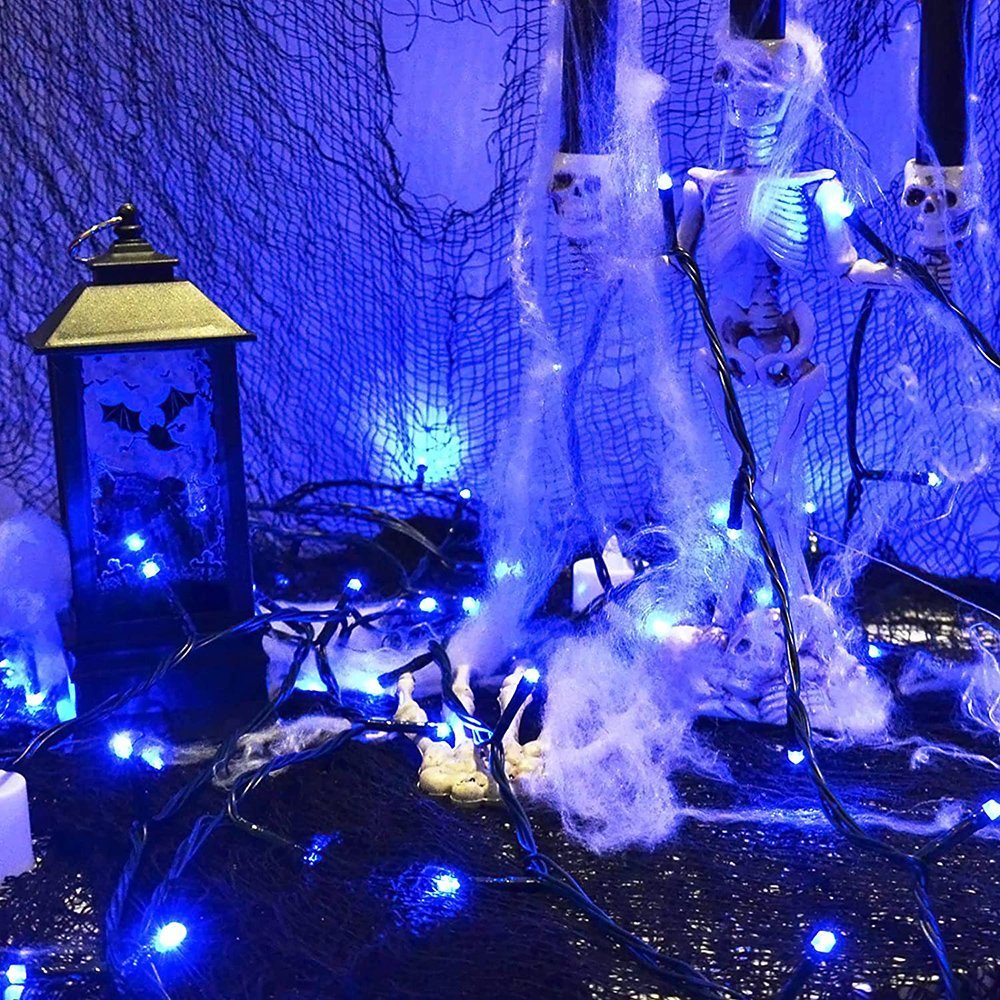 5-10M Wasserdicht, Light, 8 Lichterkette Modi,mit LEDs 50-100 LED Fernbedienung Blau Weihnachtsbaum LED-Lichterkette Vorhang Rosnek