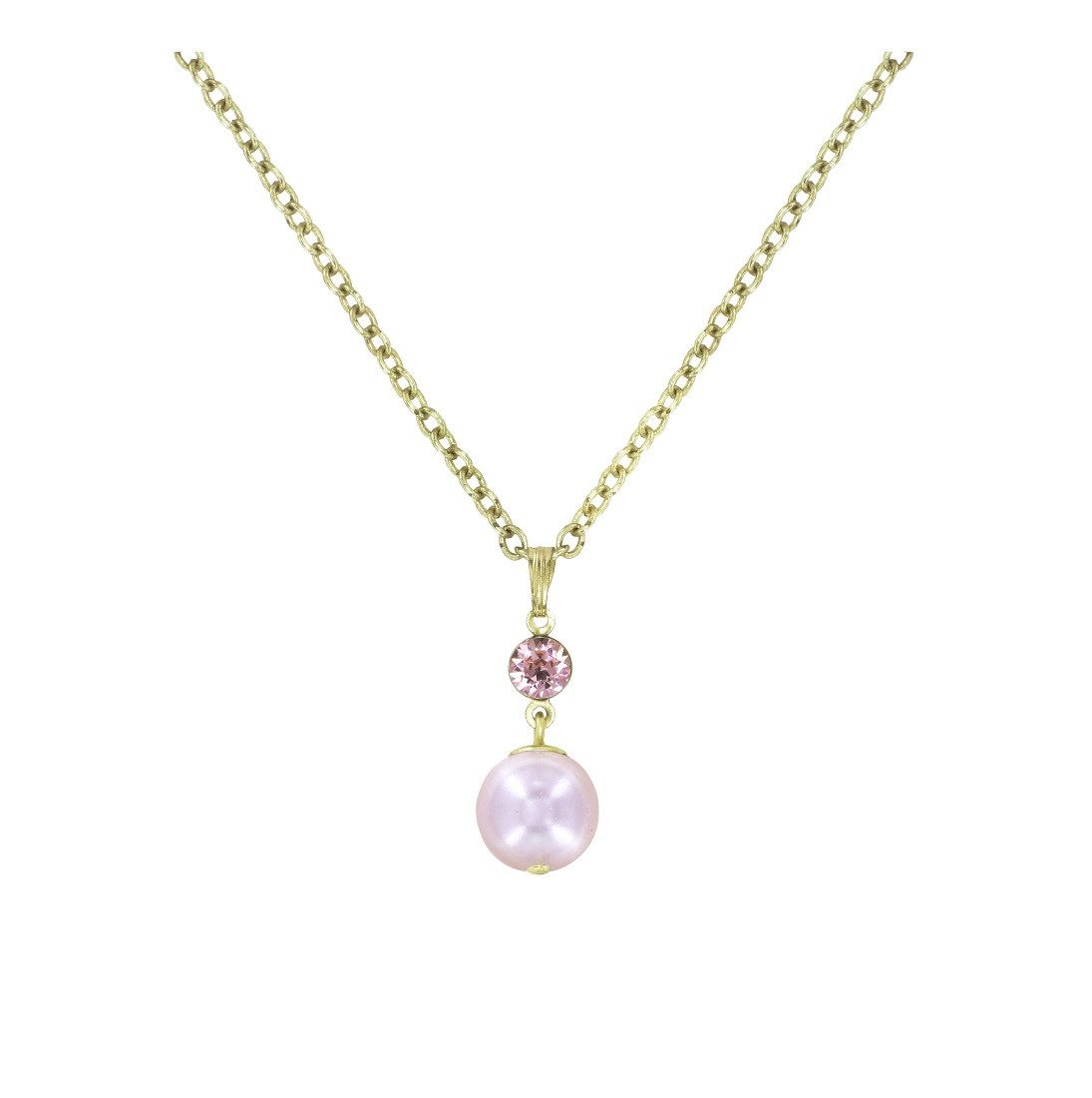 KONPLOTT Kette mit Anhänger Konplott: Kette/Anhänger Pearl Shadow shinny brass