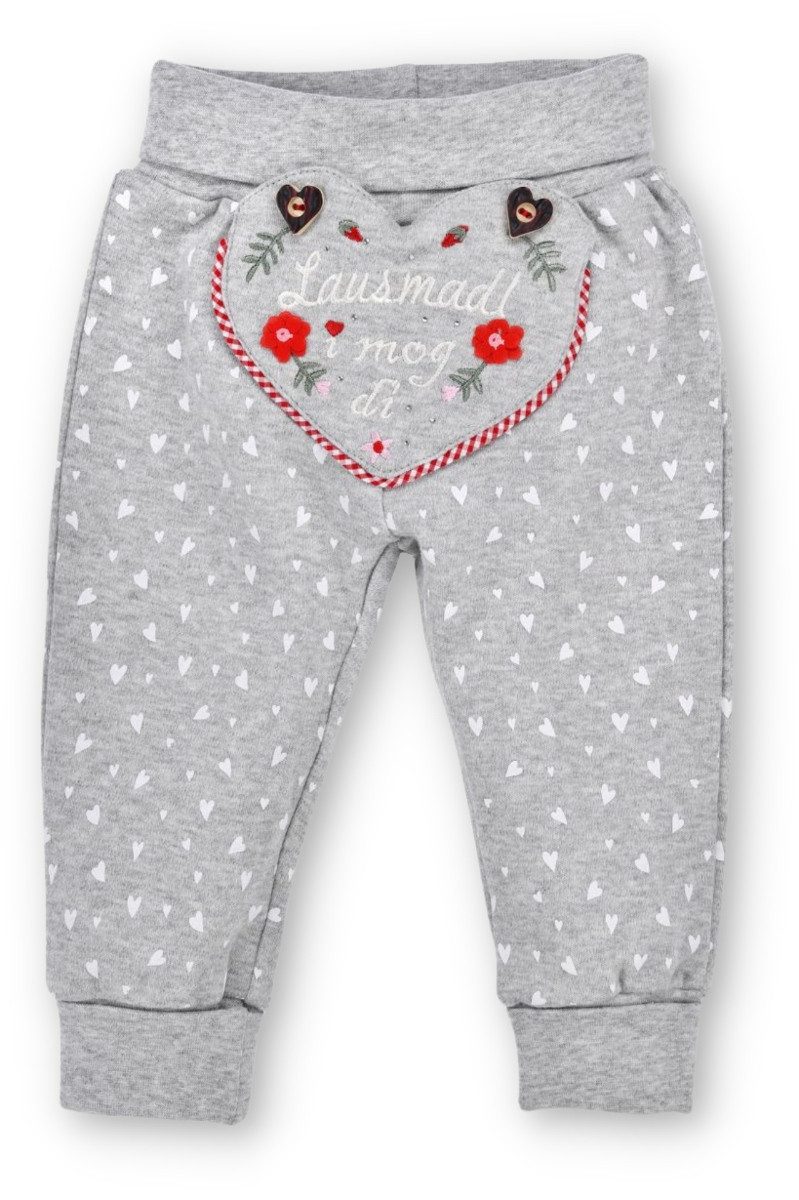 BONDI Trachtenkleid Trachtenhose Baby/Kleinkind - LAUSMADL - hellgrau