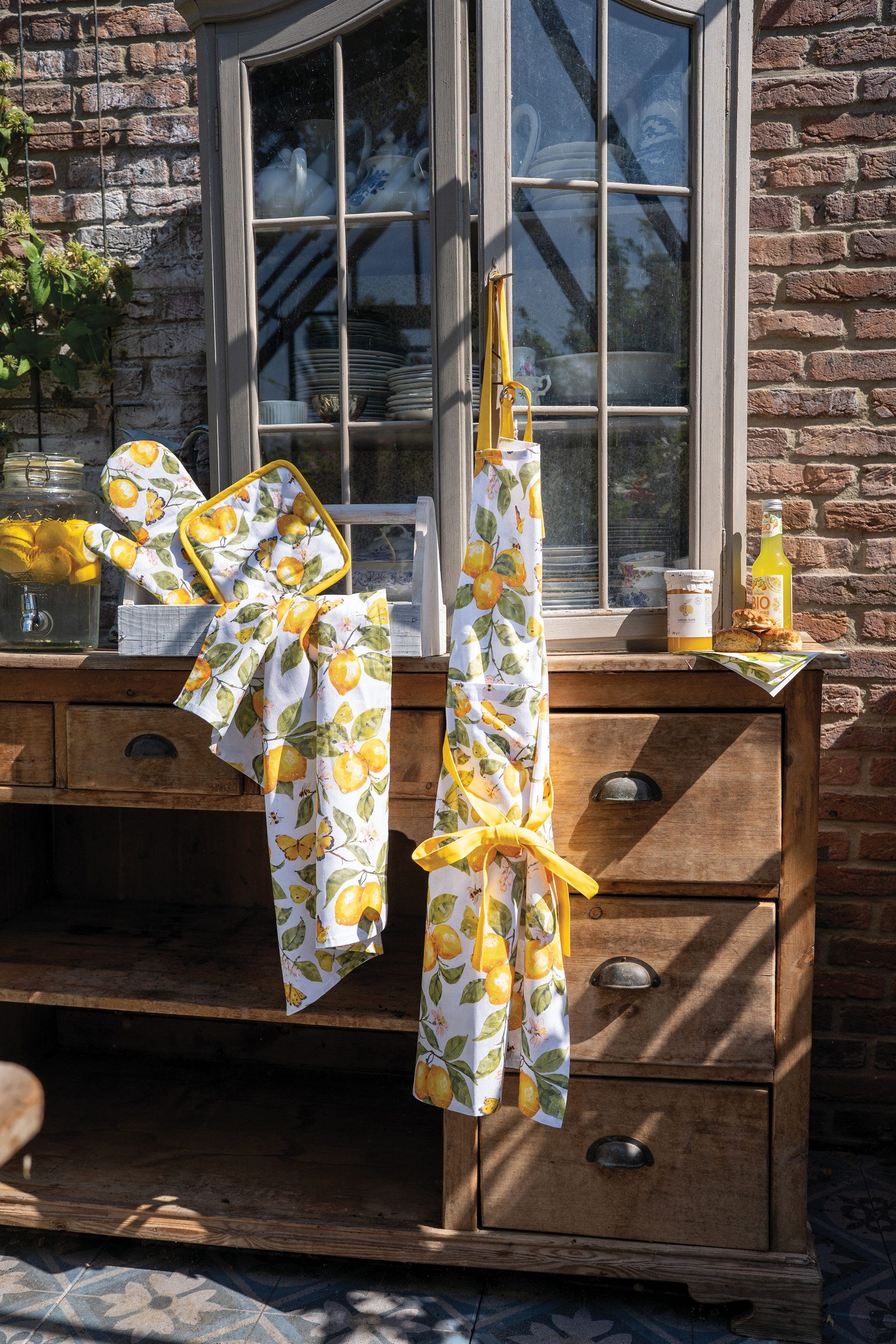 Ambiente® Kochschürze Fresh lemons, (1-tlg., 1-teilig), Küchenschürze Nacke günstig online kaufen