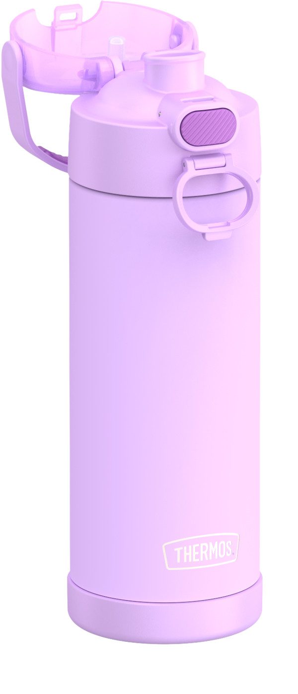 THERMOS Isolierflasche FUNTAINER Water Bottle, doppelwandiger Edelstahl, spülmaschinenfest, 0,47l, 12h kalt, mit dichschließendem Push Button Lid