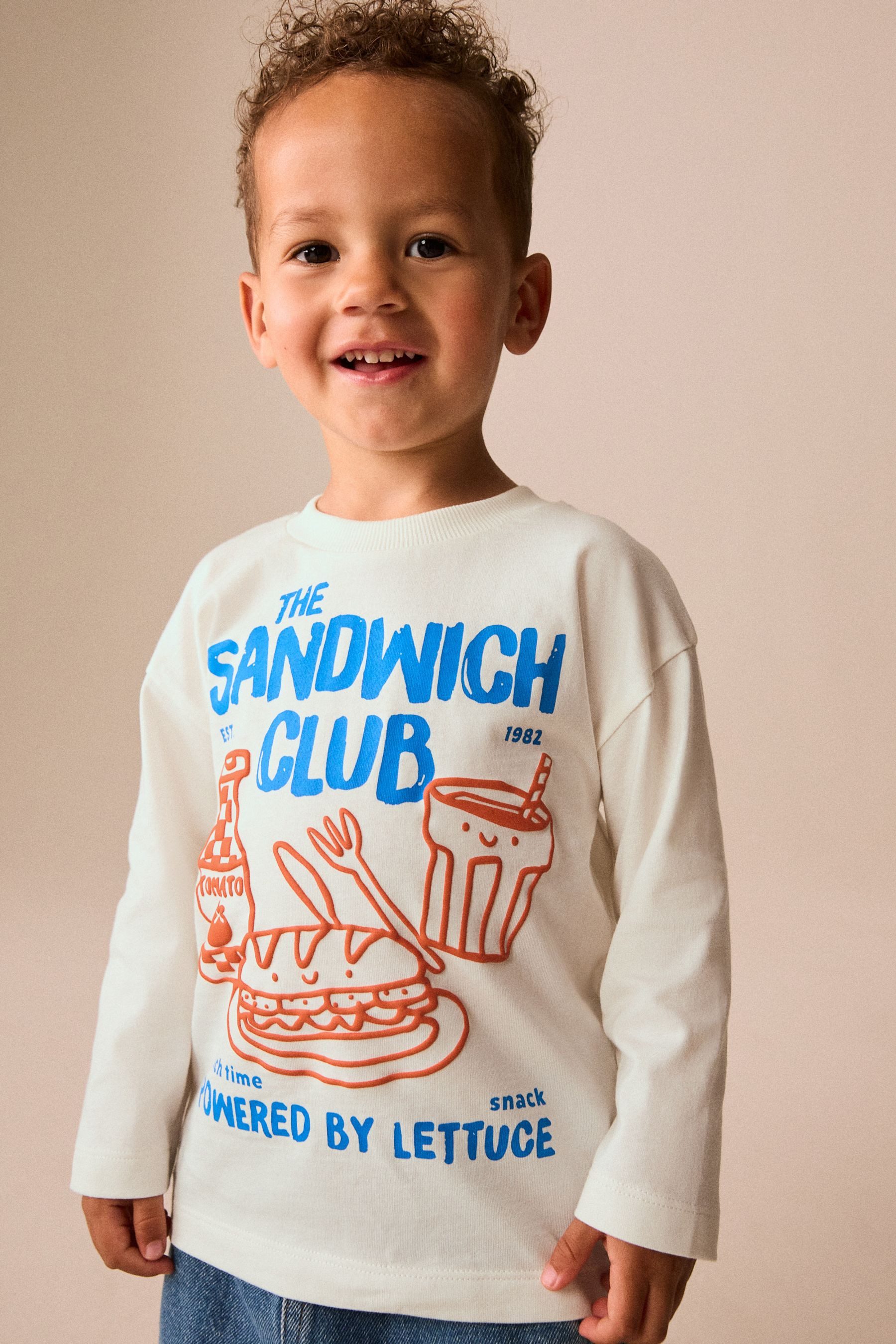 Next Langarmshirt Langärmeliges Shirt mit Rückengrafik (1-tlg)