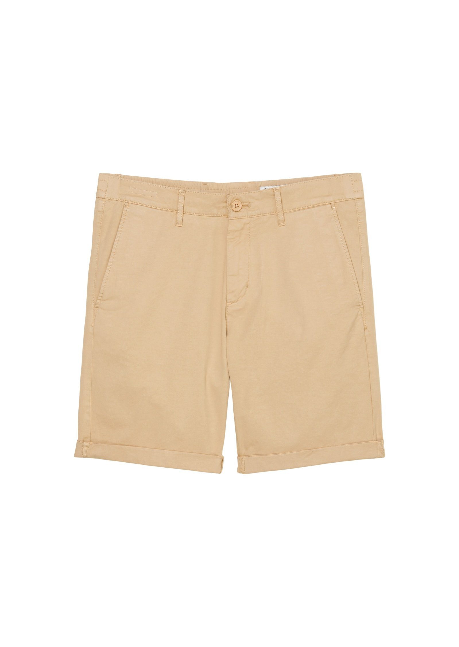 braun DENIM Bio-Baumwoll-Mix O'Polo aus Marc Shorts