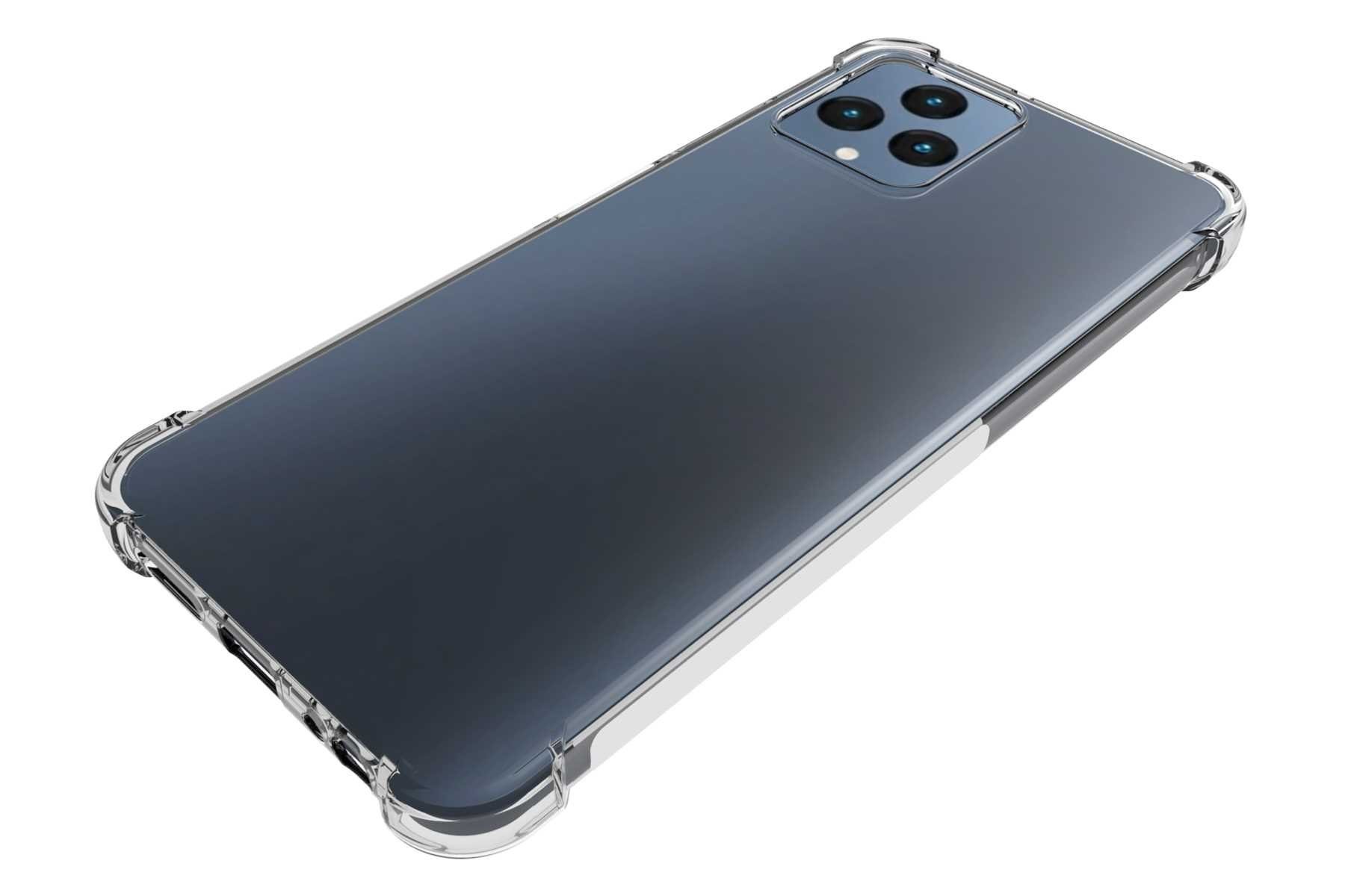 mtb more energy Smartphone-Hülle Clear Armor Case für Telekom T Phone (T-Mobile Revvl 6 5G), Transparente TPU Schutzhülle Case Backcover mit Anti-Shock Verstärkung