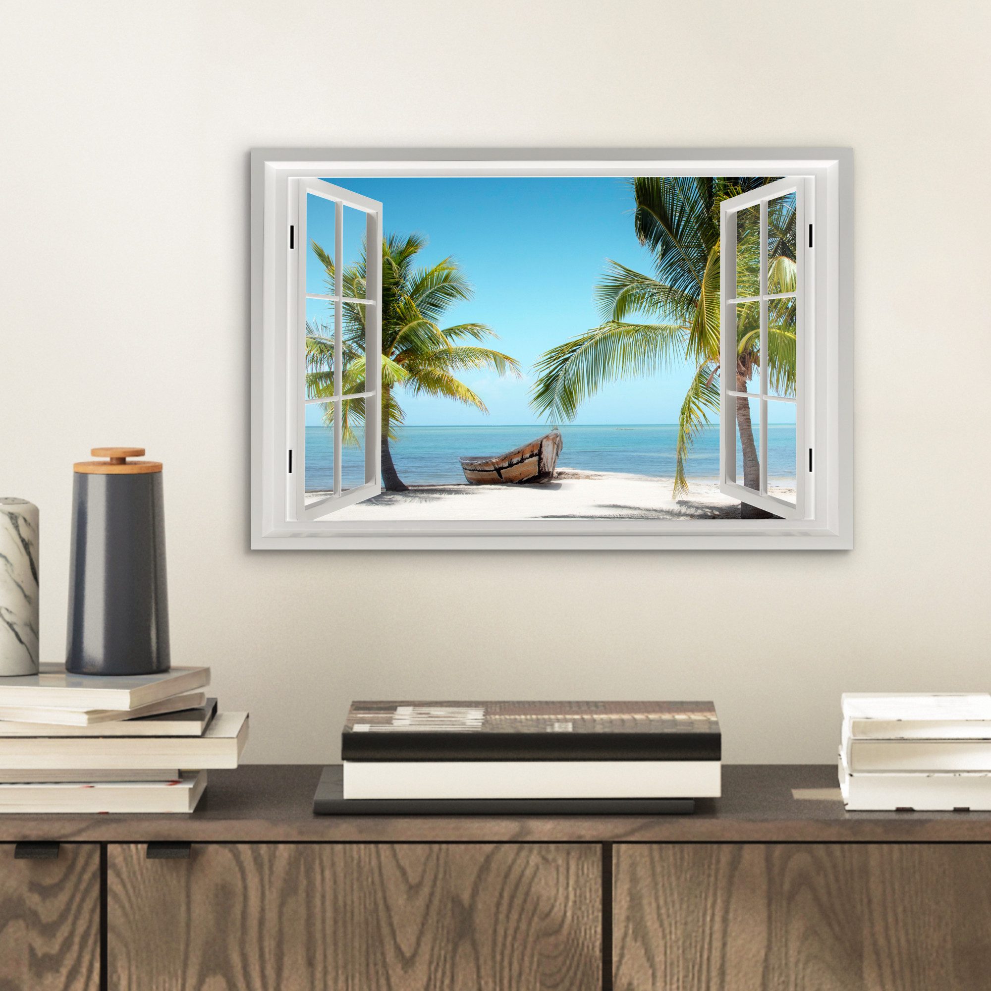 MuchoWow Metallbild Aussicht - Strand - günstig online kaufen