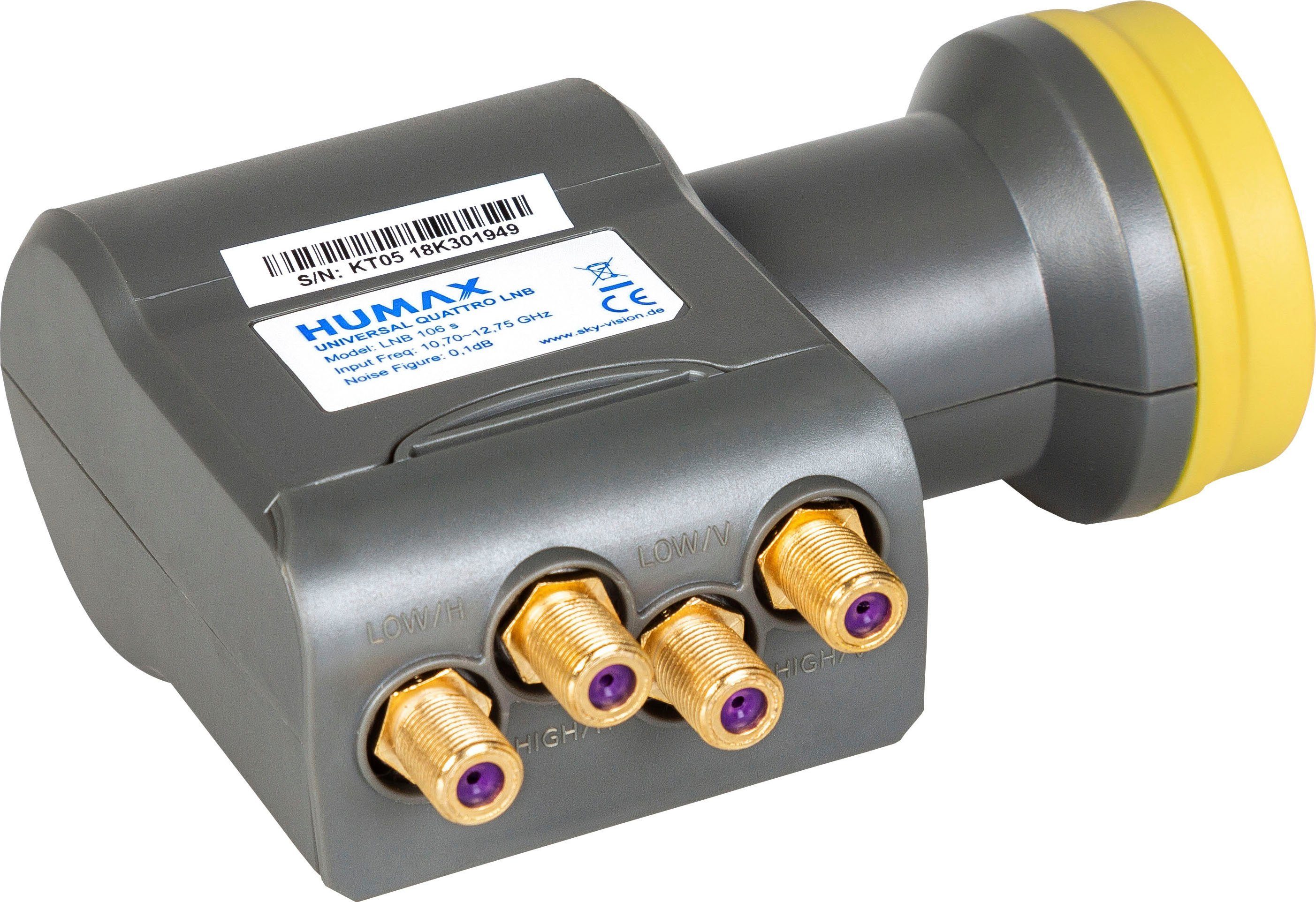 Humax LNB 106s Gold Quattro Universal LNB SAT-Antenne – Bild 4 von 5