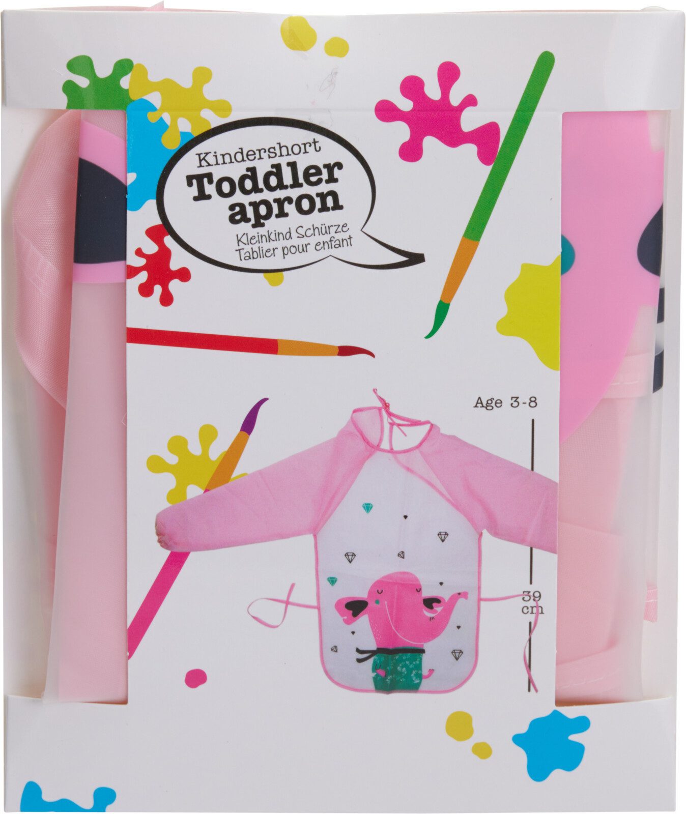 Koopman Malschürze Kinderschürze Bastelkittel Einheitsgröße Grün / Pink, (1 günstig online kaufen