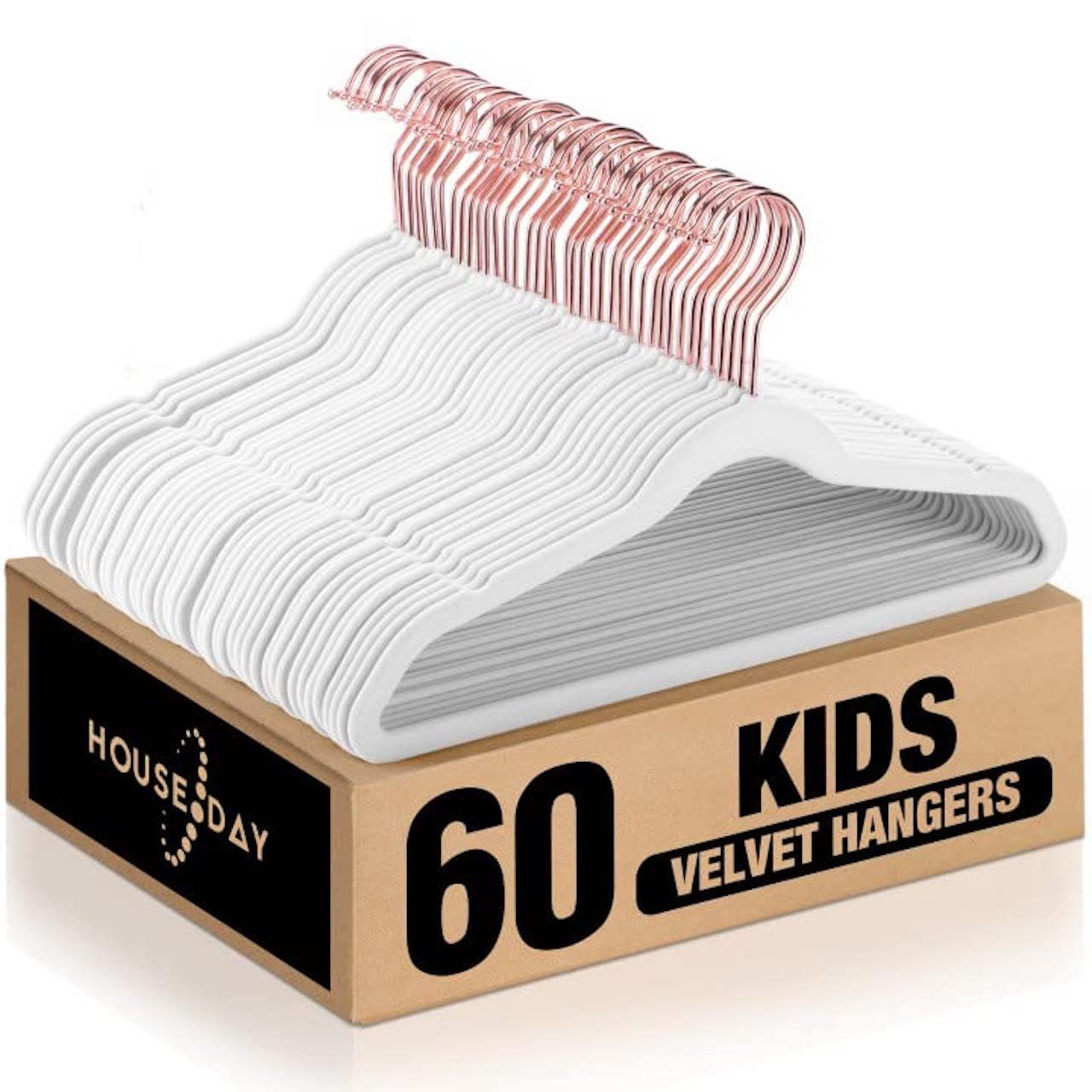 House Day Kleiderbügel Kinder Kleiderbügel Samt, mit drehbarer Haken für 3- günstig online kaufen