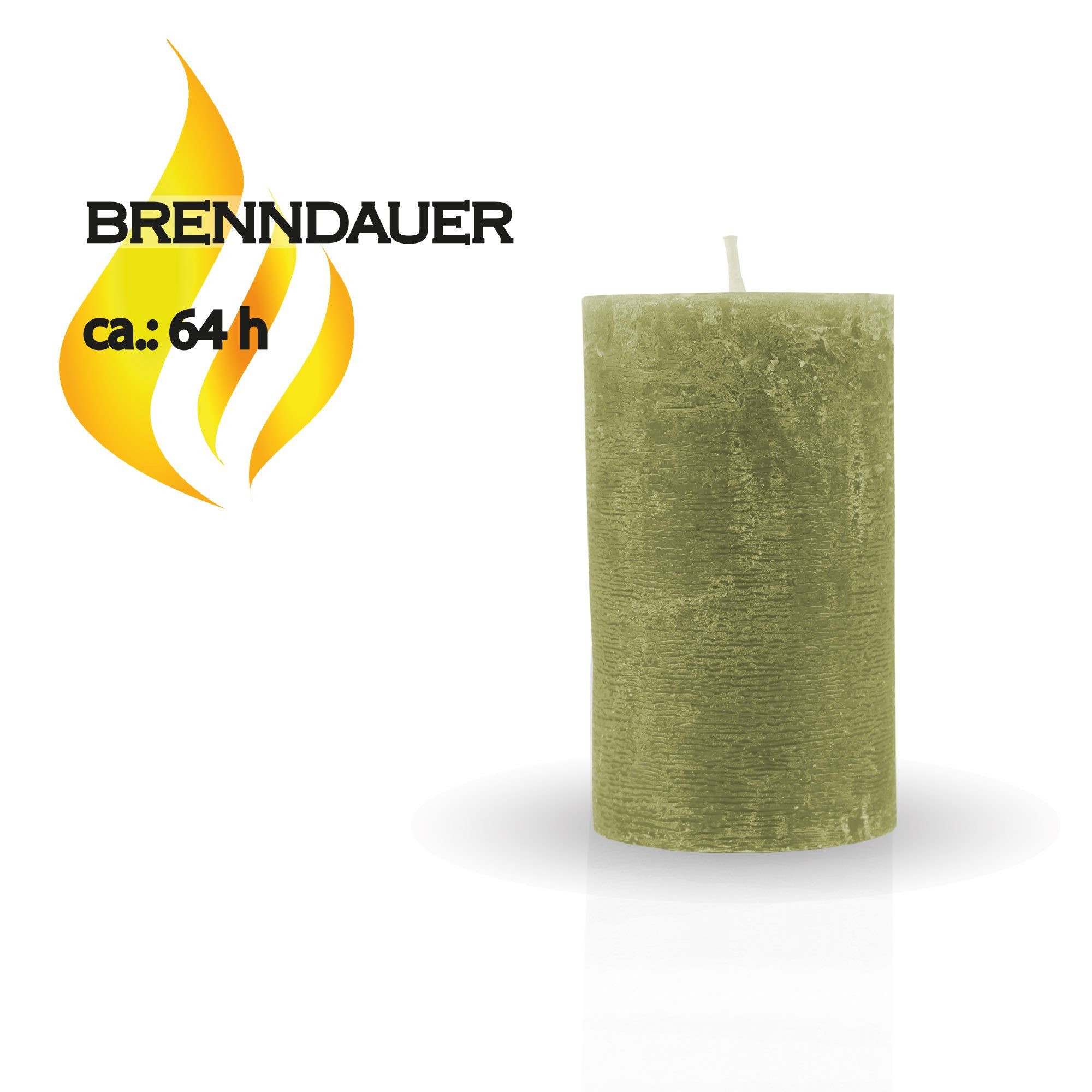 HS Candle Stumpenkerze Rustikale Antik Kerze günstig online kaufen