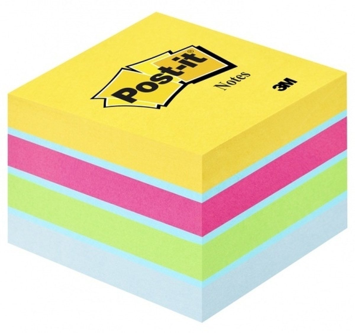 Post-it Notes Haftnotizblock Haftnotizwürfel 51x51mm VE=400 Blatt ultrafarben