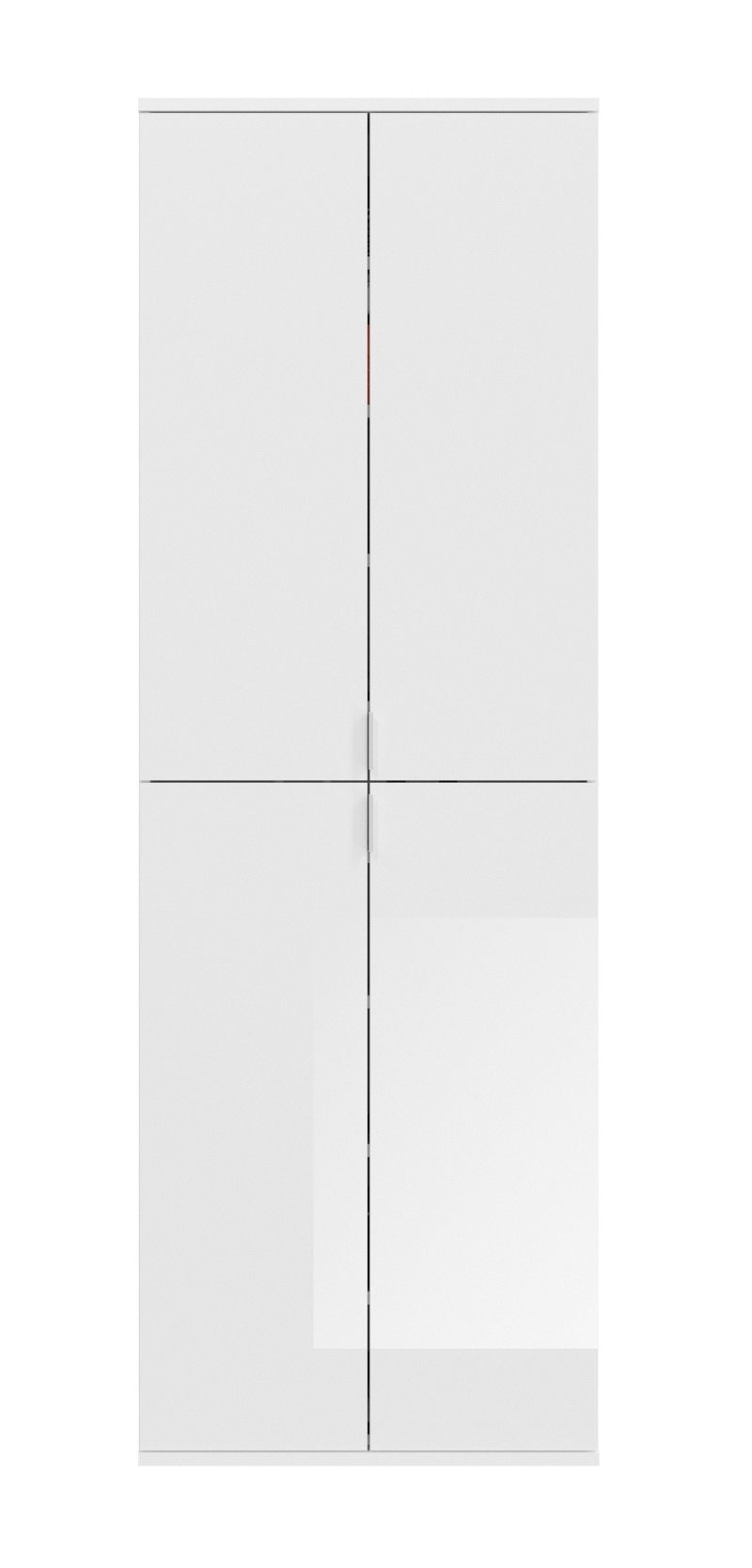 Hochglanz Spiegeltüren, / X (4-St) Garderoben Projekt 1, Set xonox.home ebuy24 weiß Garderoben-Set 4-teilig,