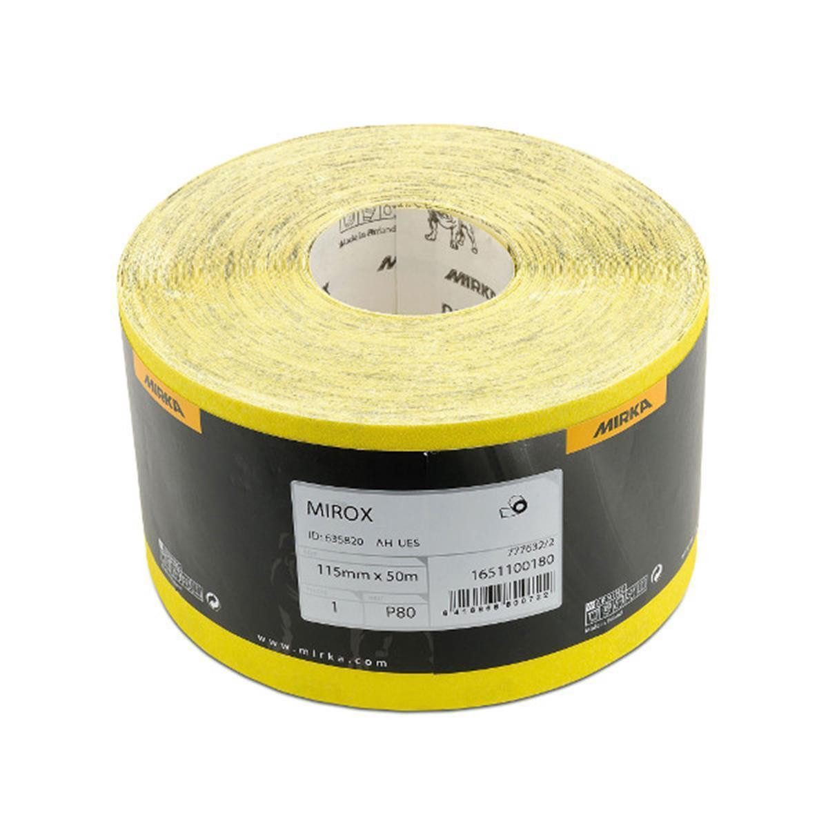 Schleifpapier Schleifpapierrolle 115mm x 50m K100, Grau, 1 Stück, (Rolle, 1 St., Schleifpapier), Nassschleifpapier Schleifblatt Schleifblätter Rollenschleifpapier