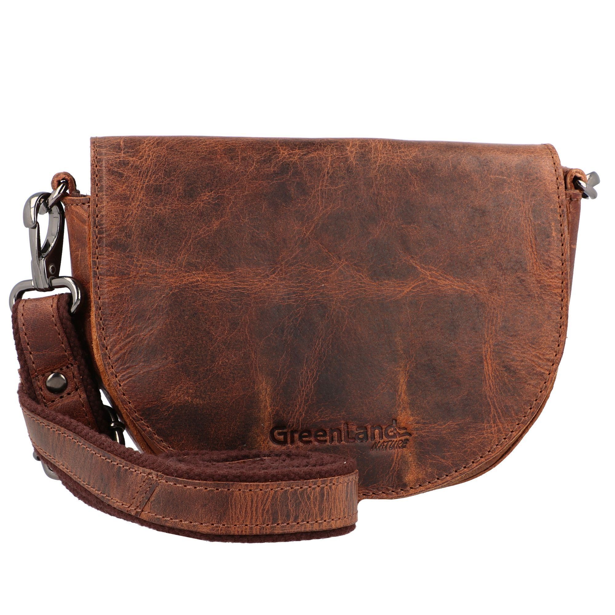GreenLand Nature Umhängetasche Montana, Leder