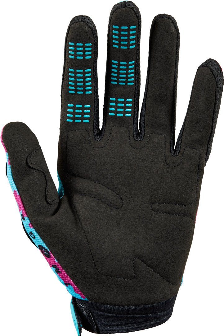 Fox Turquoise/Black Motorradhandschuhe Motocross Handschuhe Nuklr 180