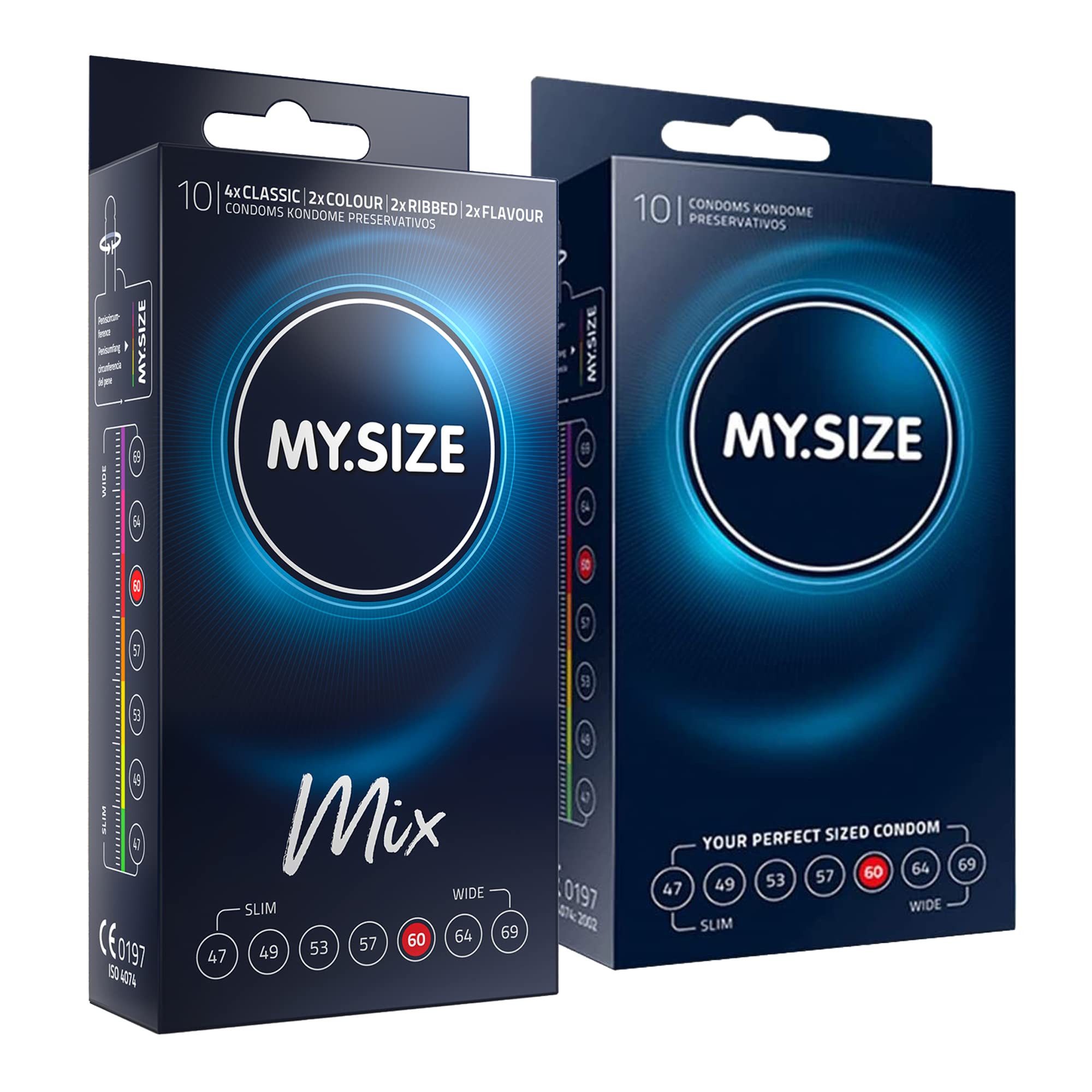 MY.SIZE Kondome MY.SIZE Mix Set, Mix-Set verschiedener Sorten
