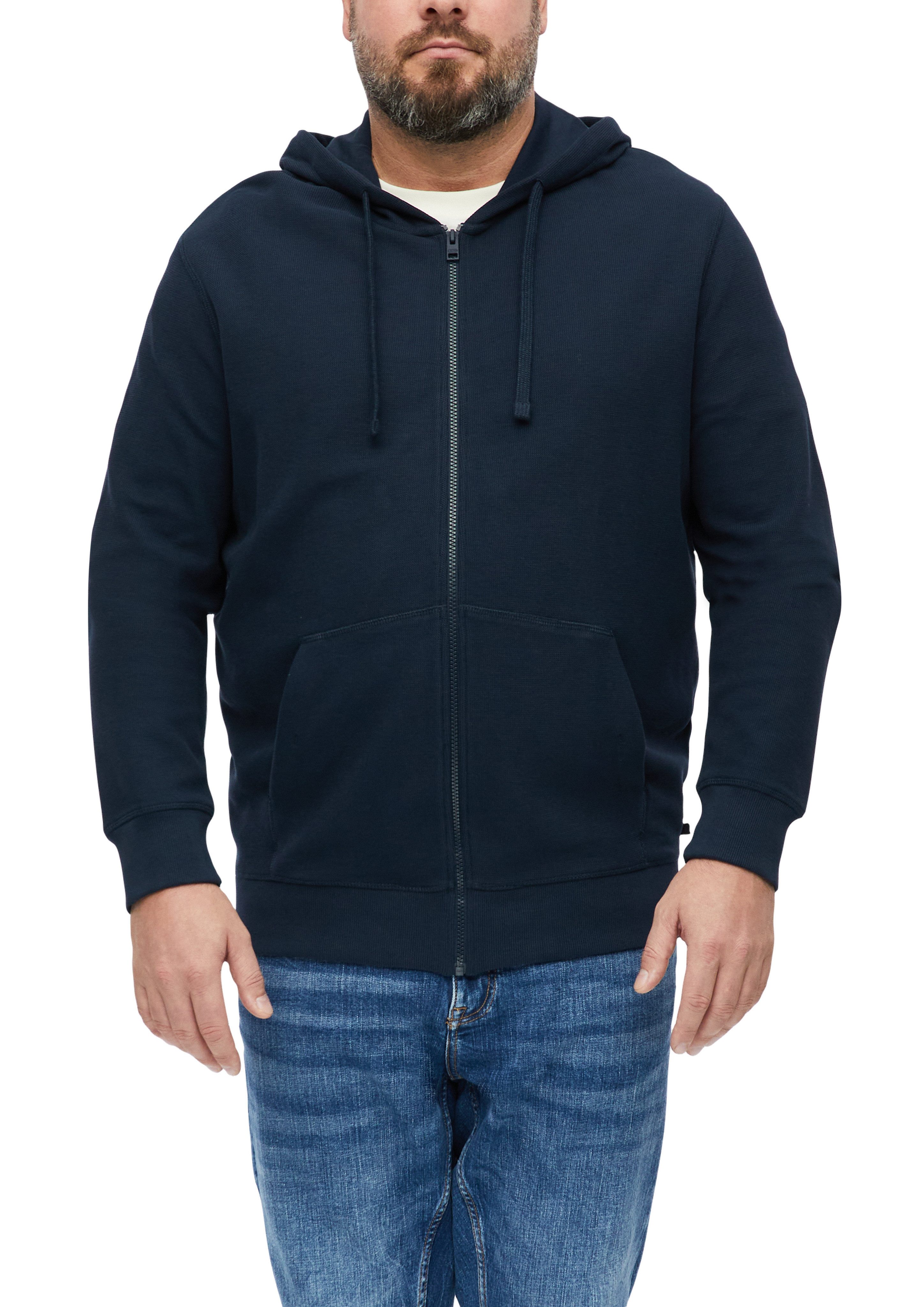 s.Oliver Men Big Sizes Kapuzensweatshirt unifarben / Große Größen