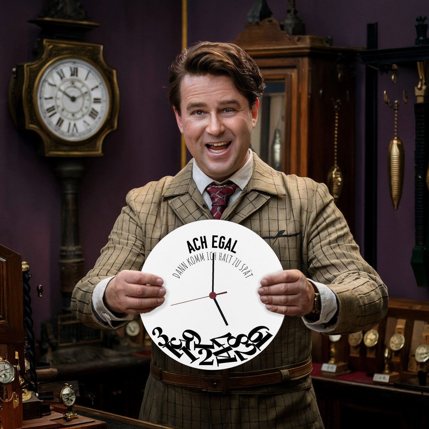 speecheese Wanduhr Ach egal dann komm günstig online kaufen