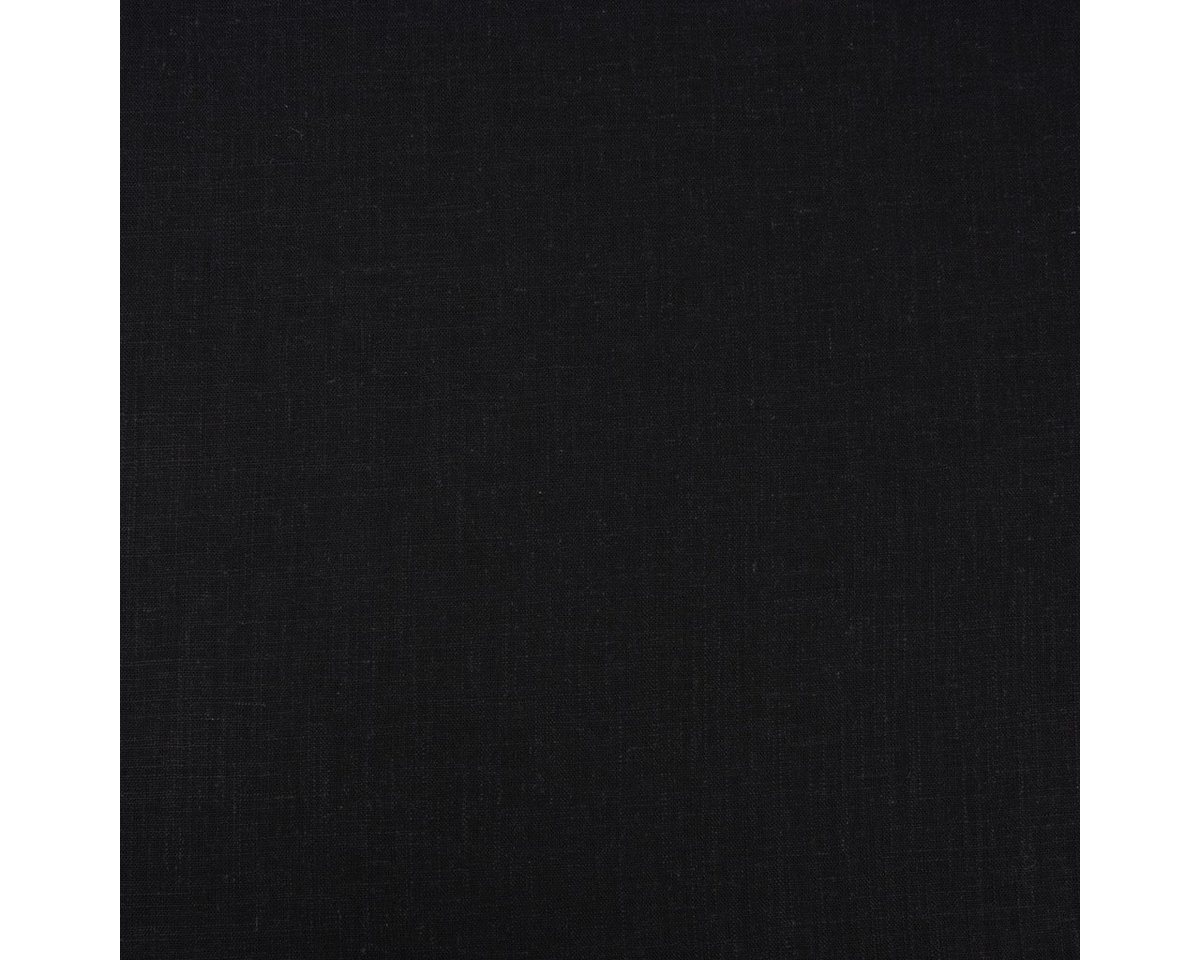 Thumbnail - SCHÖNER LEBEN. Stoff Bekleidungsstoff Sorona Leinen Stretch einfarbig schwarz 1,34m Breite