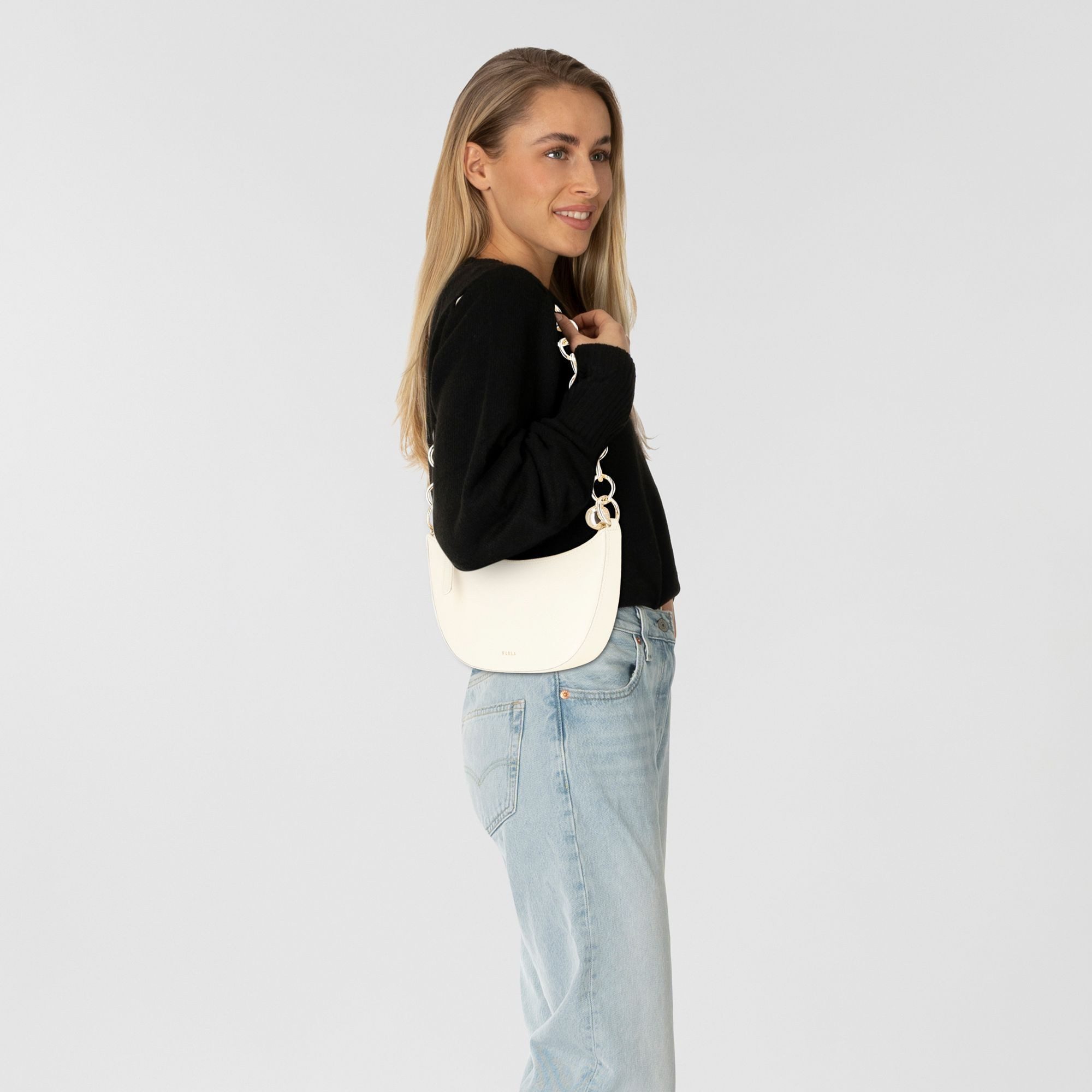 Furla Schultertasche Delizia, Leder