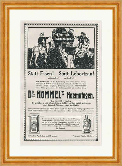 Kunstdruck Dr. Hommels Haematogen Statt Eisen Lebertran Nerven Stärkung SP 301 Ge, (1 St)