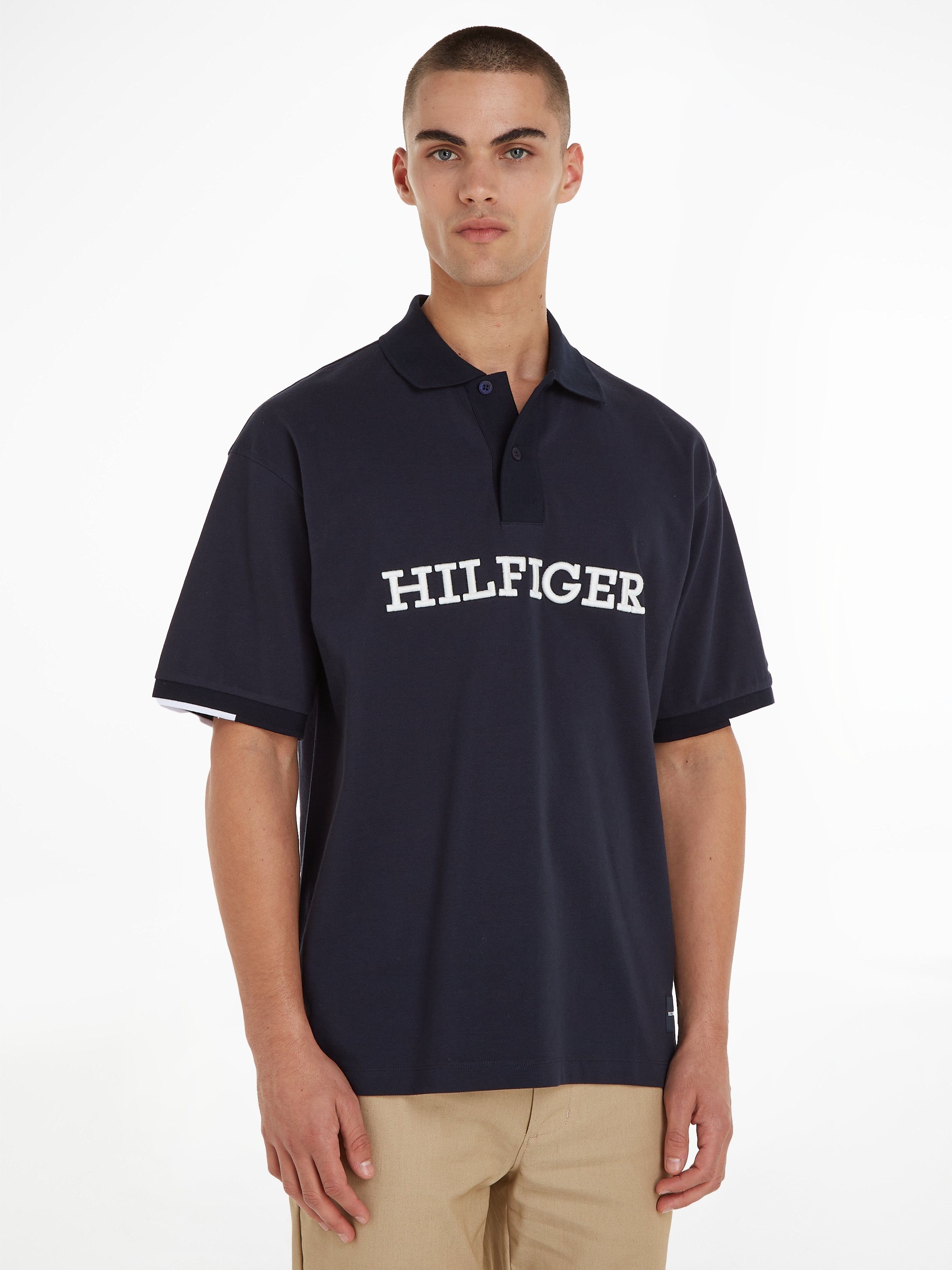 Tommy Hilfiger Poloshirt MONOTYPE RWB SLEEVE SLIM Sky POLO Desert