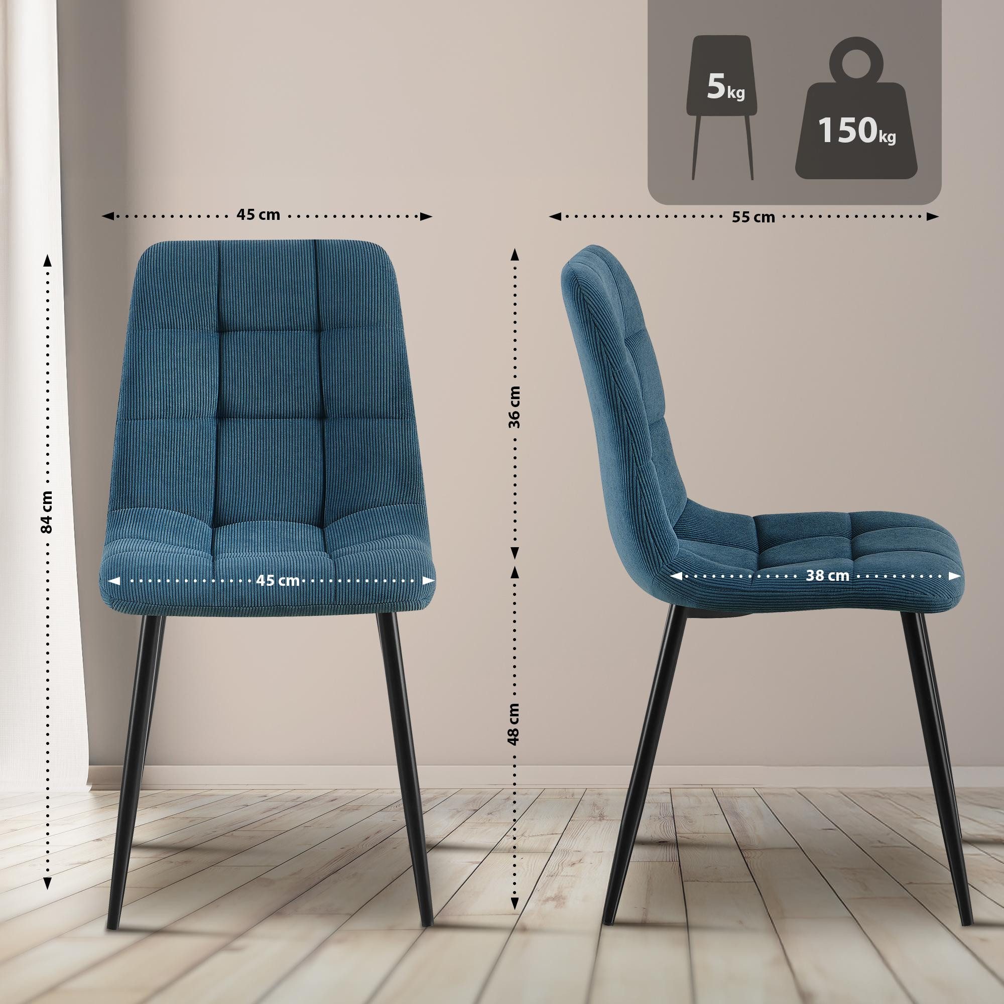 CLP Esszimmerstuhl Tilde, mit Rückenlehne, Metallgestell, bis 150 kg günstig online kaufen