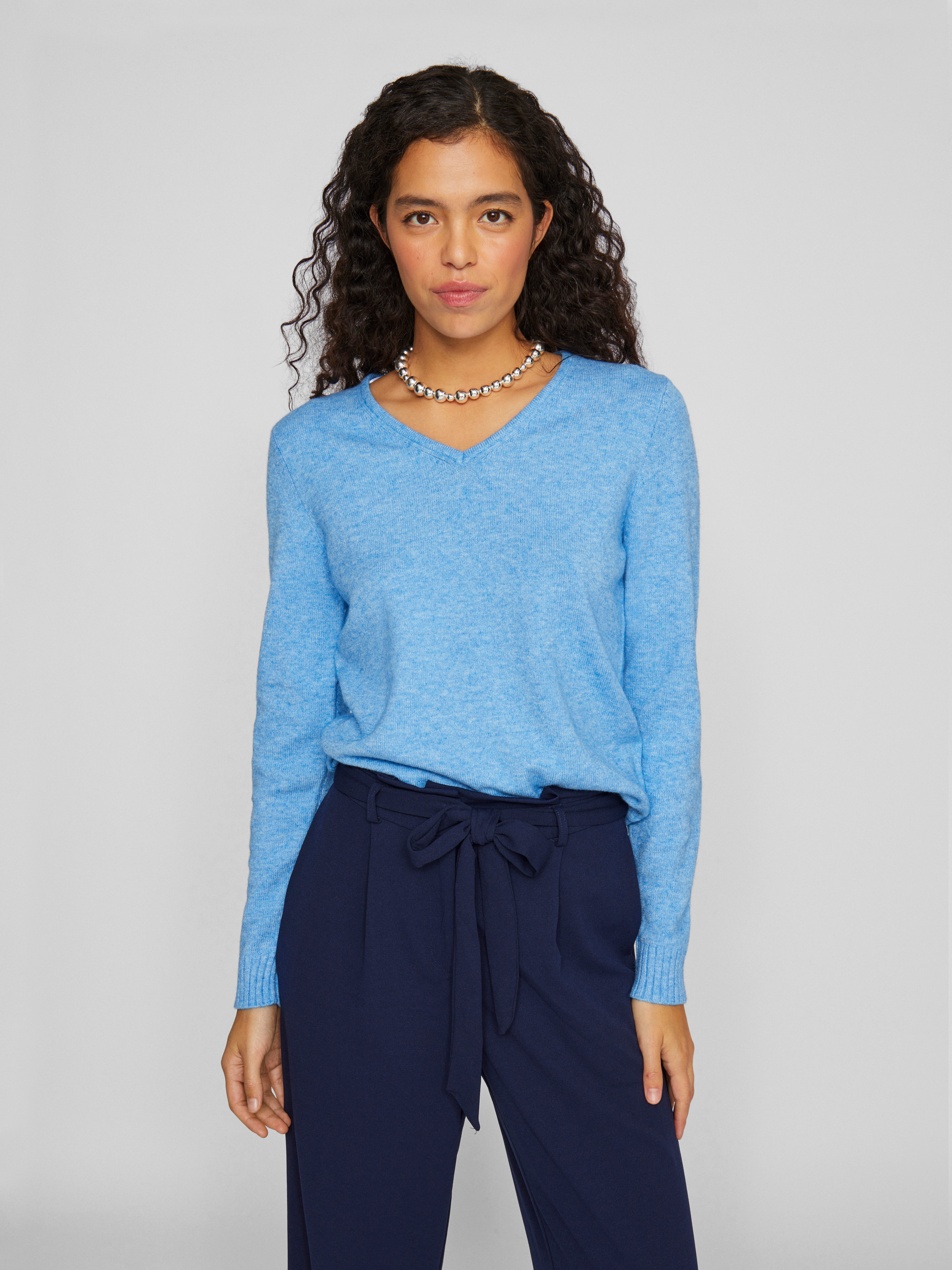 Vila V-Ausschnitt-Pullover VIRIL V-NECK L/S KNIT günstig online kaufen